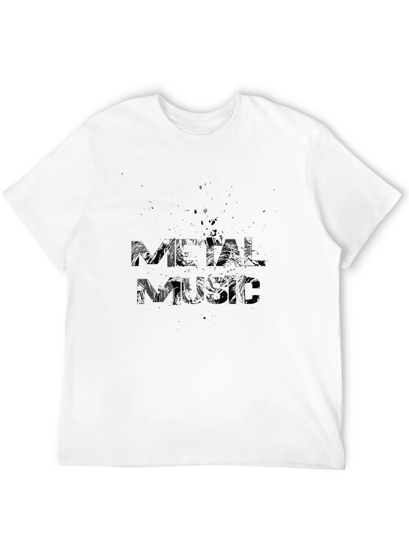 Metal Music T-Shirt - Black Cotton Graphic Tee