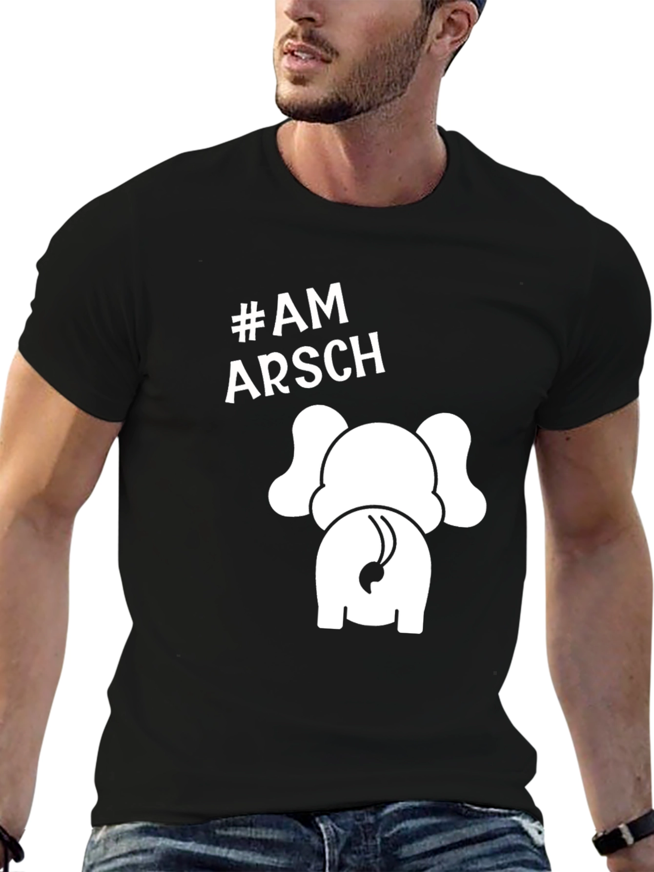 Am Arsch Elephant Tee - Humorous Novelty T-Shirt