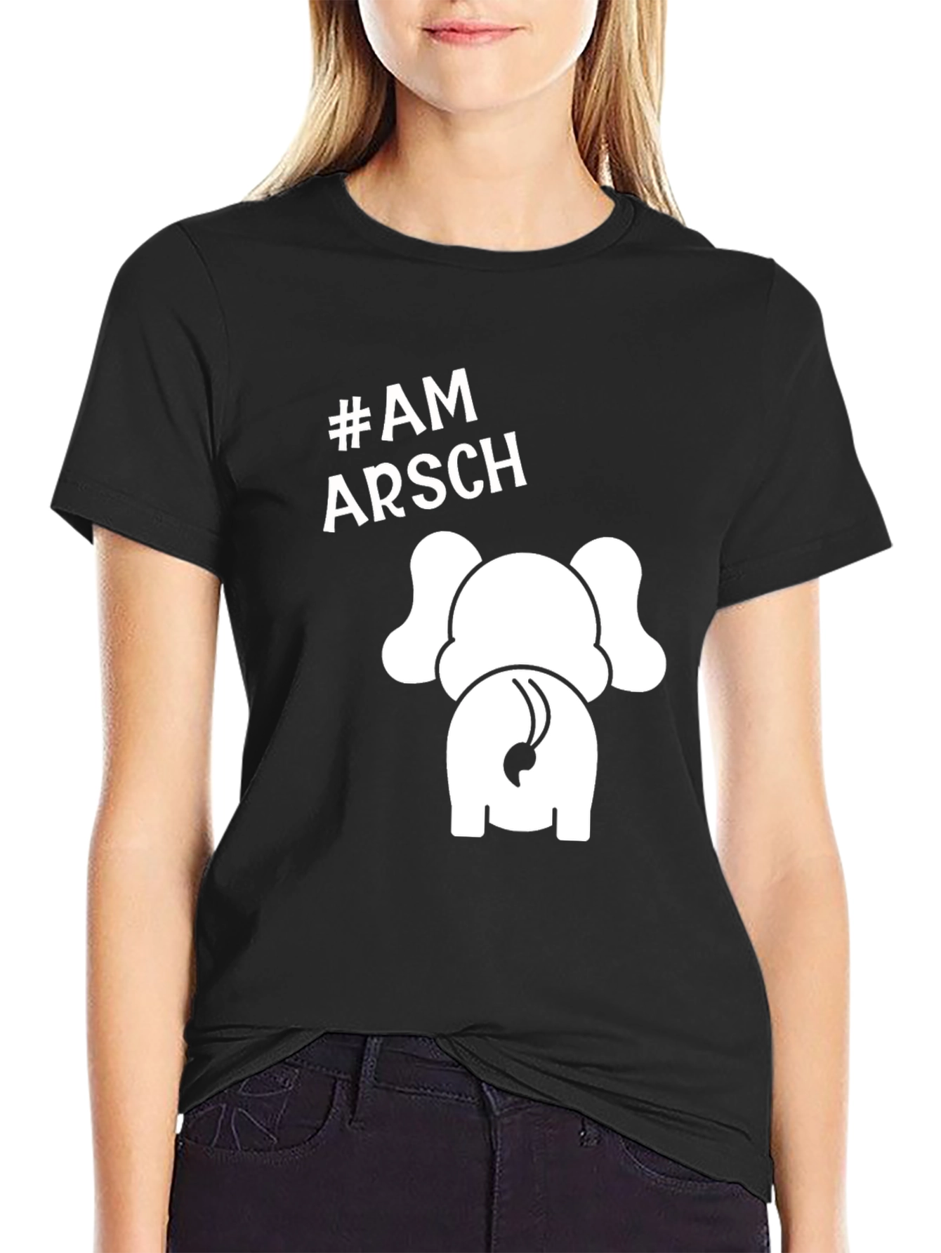 Am Arsch Elephant Tee - Humorous Novelty T-Shirt