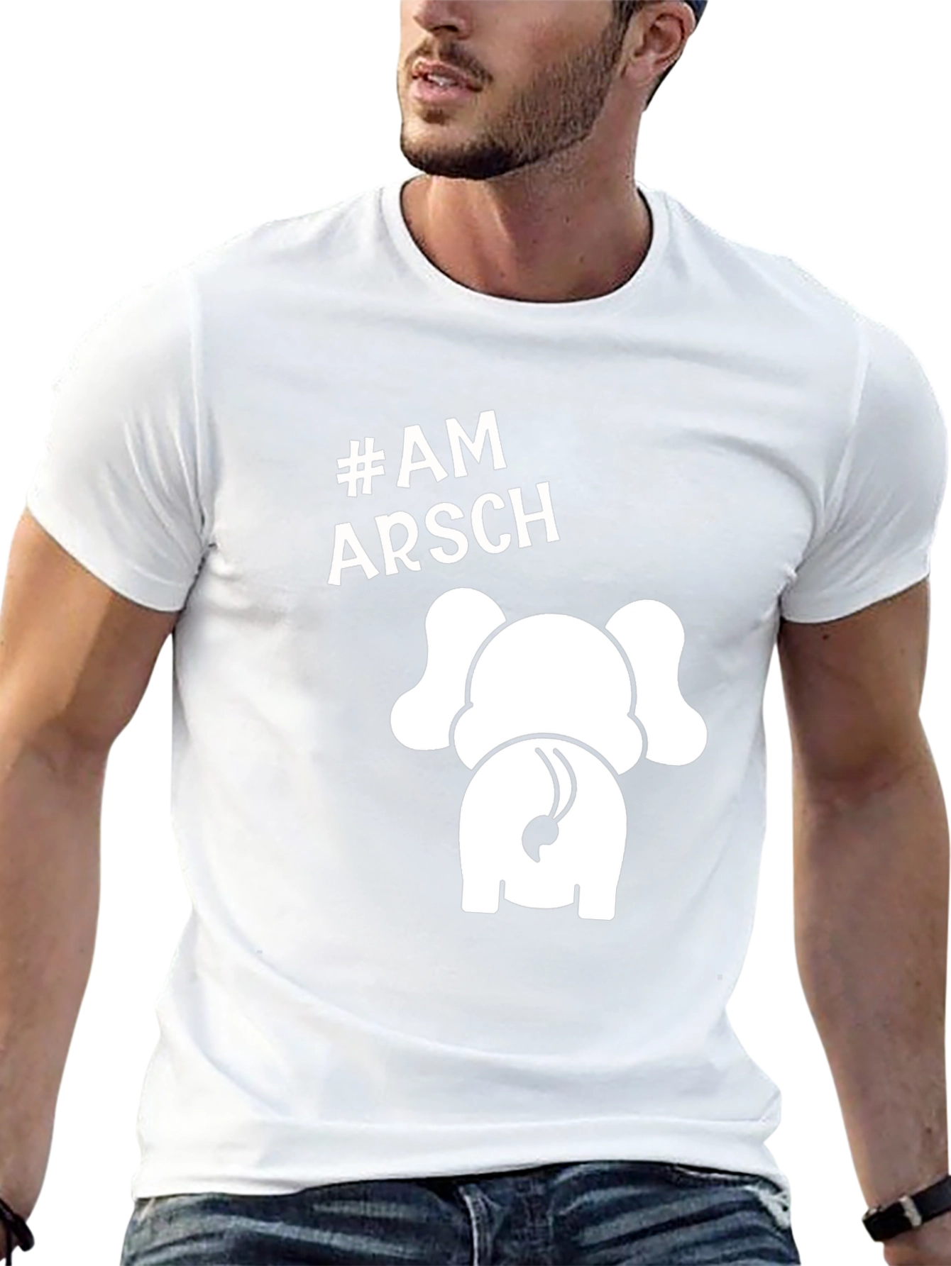 Am Arsch Elephant Tee - Humorous Novelty T-Shirt
