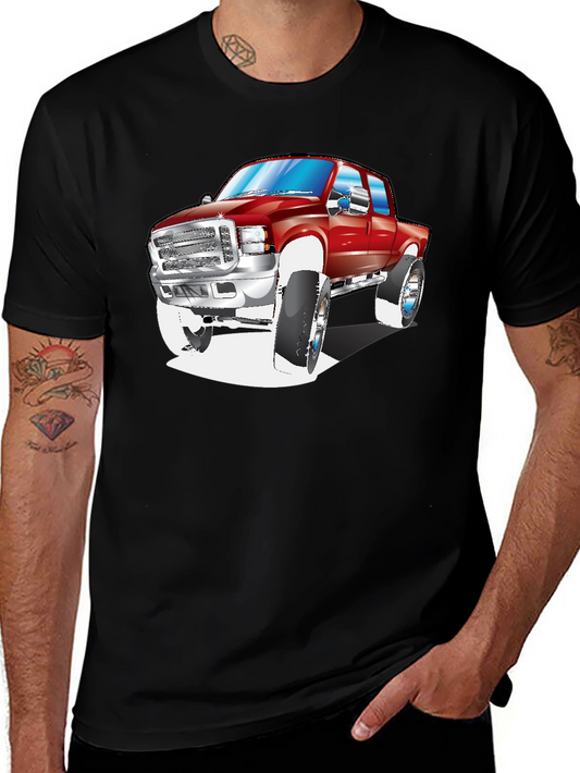 Truck Graphic Tee - Black Cotton Blend