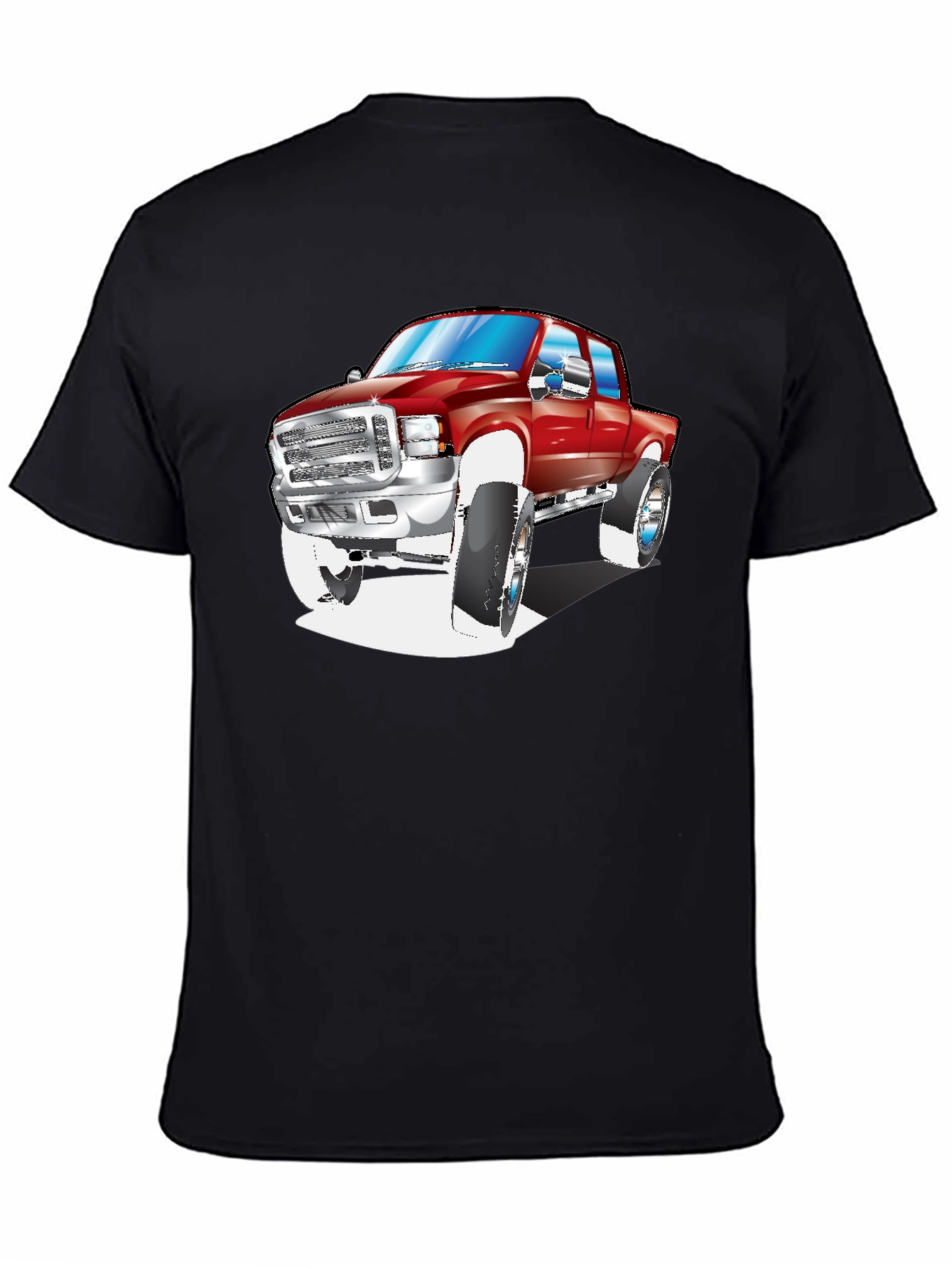 Truck Graphic Tee - Black Cotton Blend