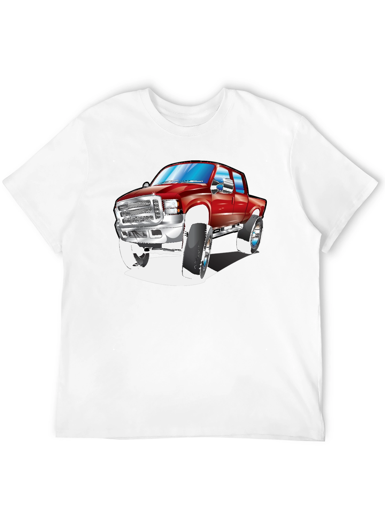 Truck Graphic Tee - Black Cotton Blend