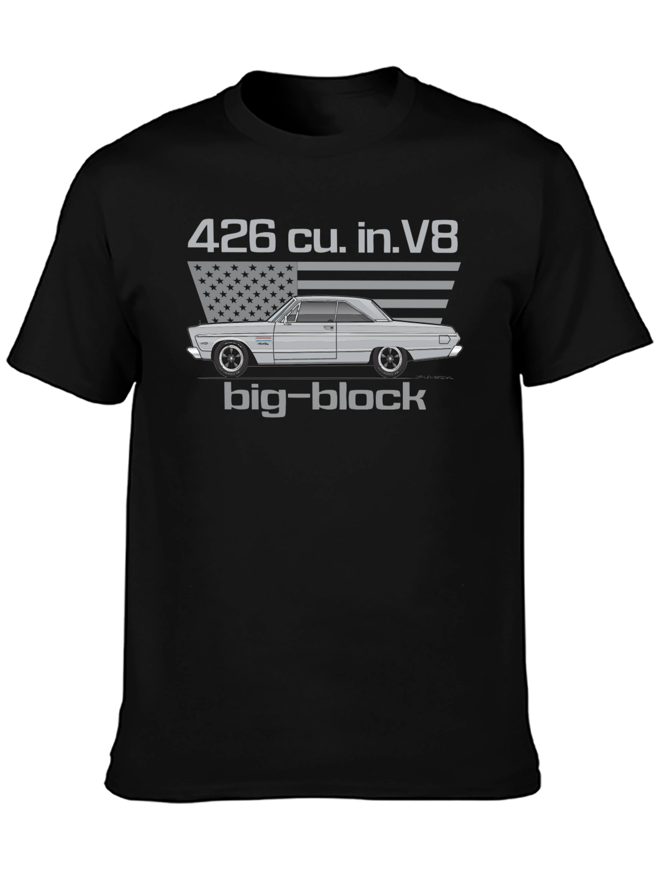 426 cu. in. V8 Big-Block Car Graphic T-Shirt