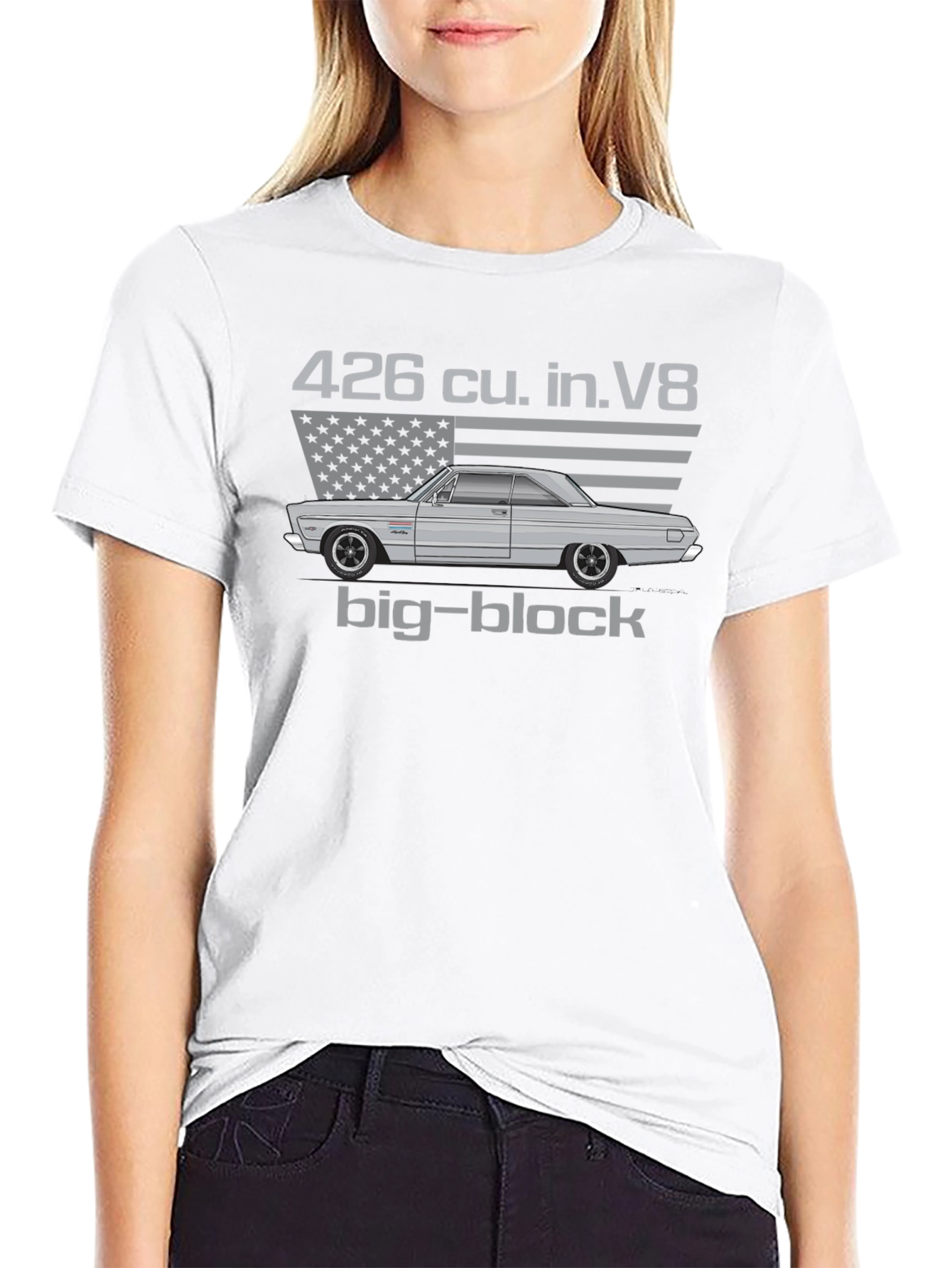 426 cu. in. V8 Big-Block Car Graphic T-Shirt