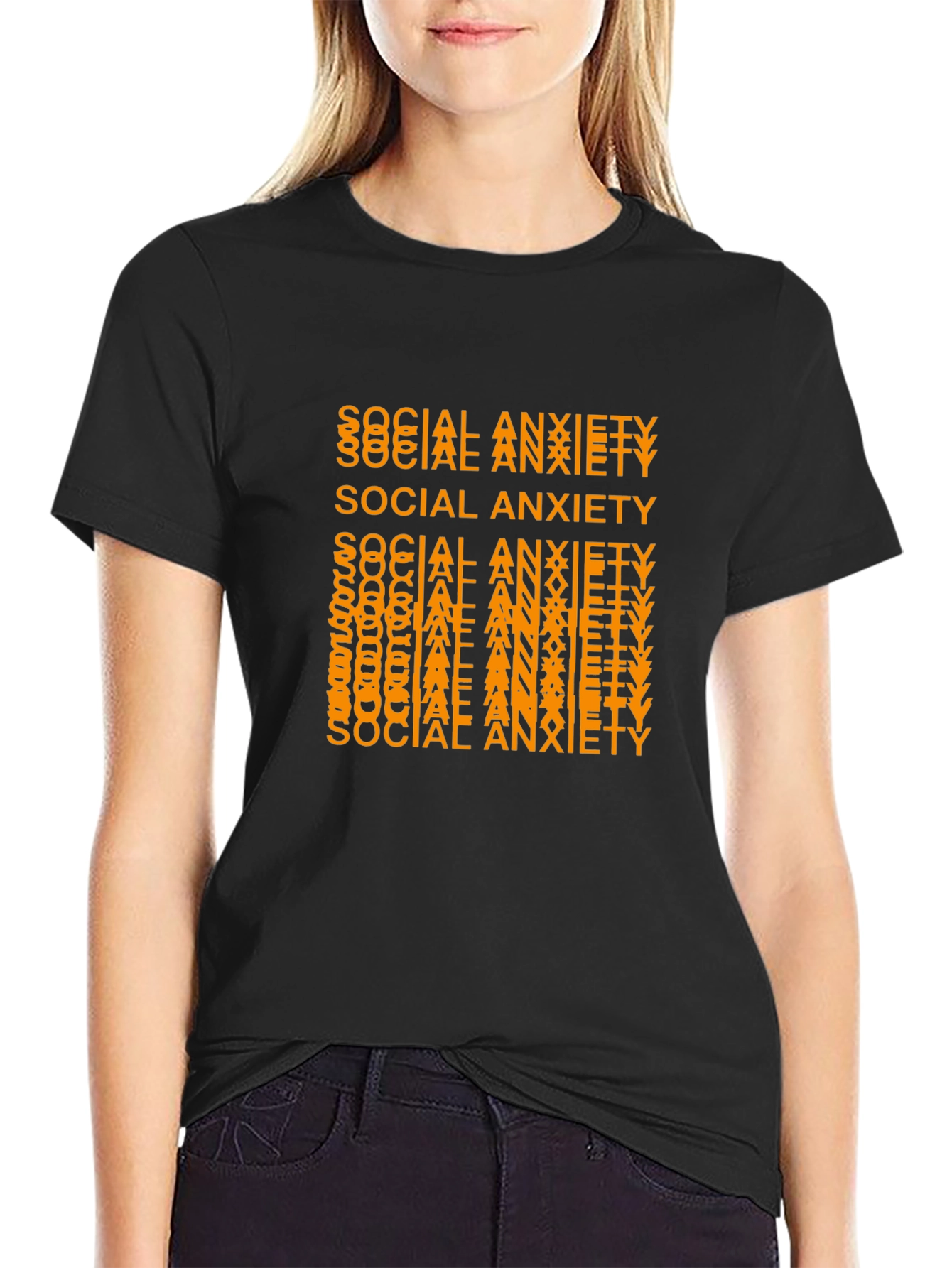 Social Anxiety Graphic Tee - Trendy and Comfortable