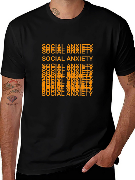 Social Anxiety Graphic Tee - Trendy and Comfortable