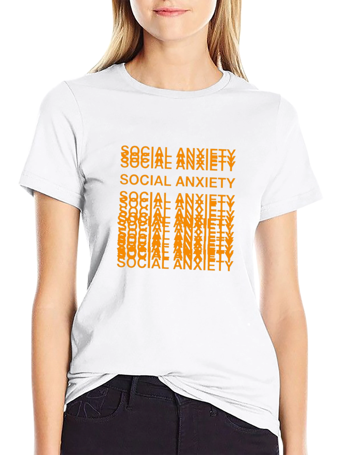 Social Anxiety Graphic Tee - Trendy and Comfortable