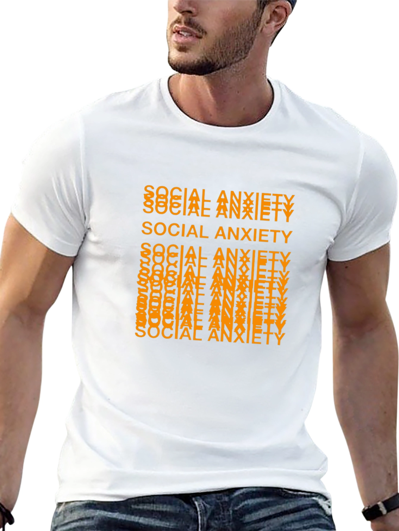Social Anxiety Graphic Tee - Trendy and Comfortable