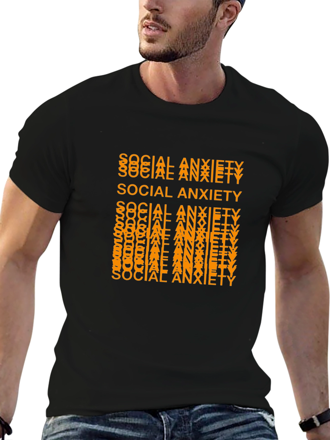 Social Anxiety Graphic Tee - Trendy and Comfortable