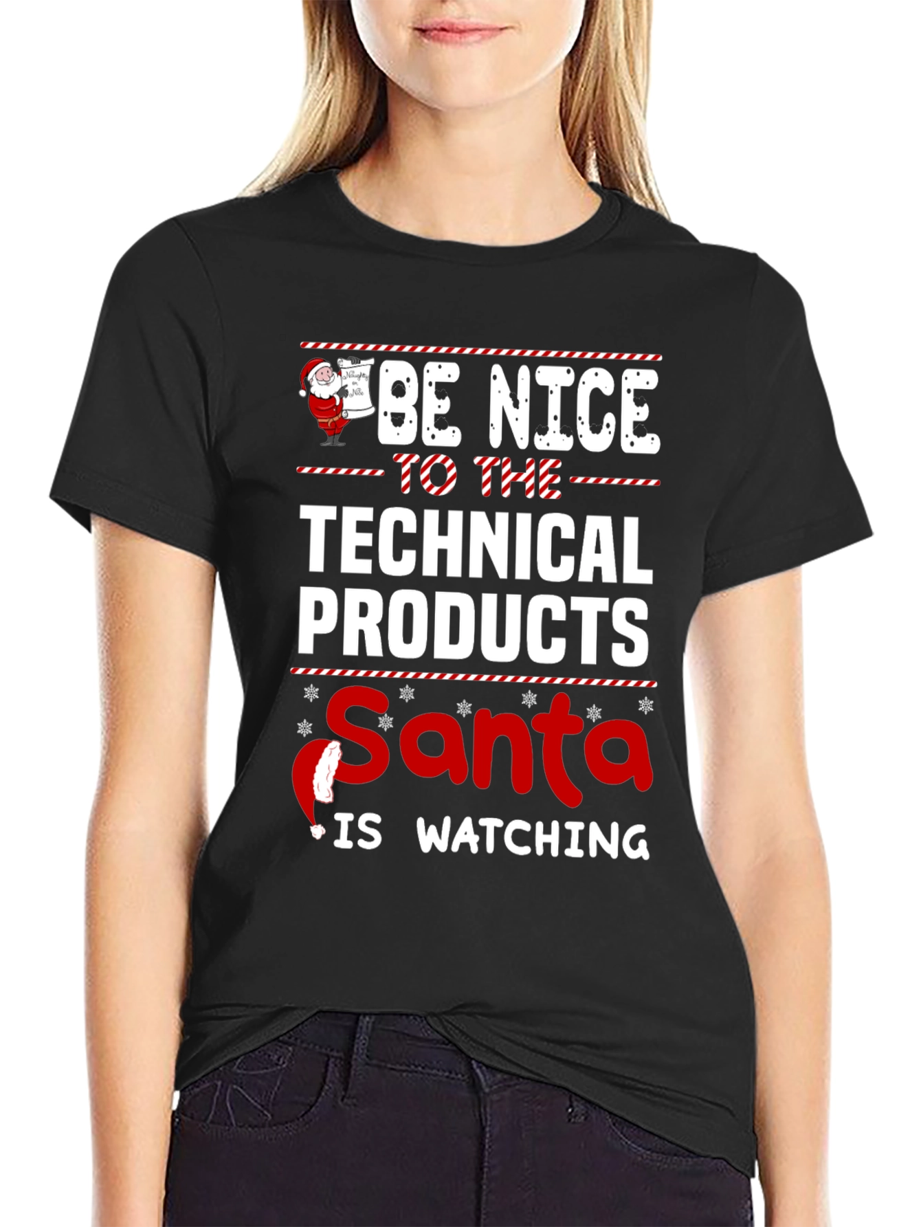 Technical Products Santa Watching T-Shirt