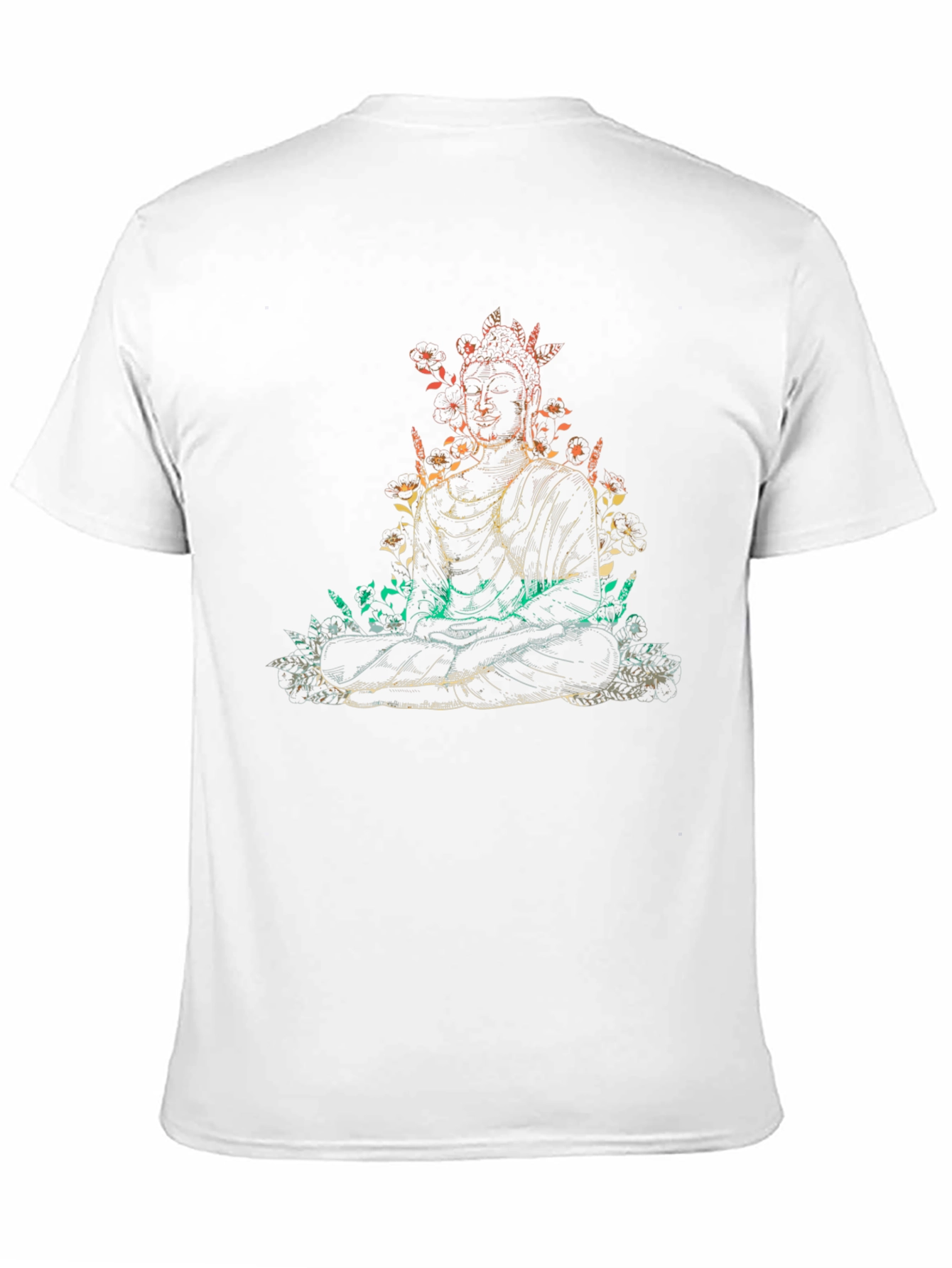 Buddha Graphic Print Tee - Casual Relaxed Fit T-Shirt