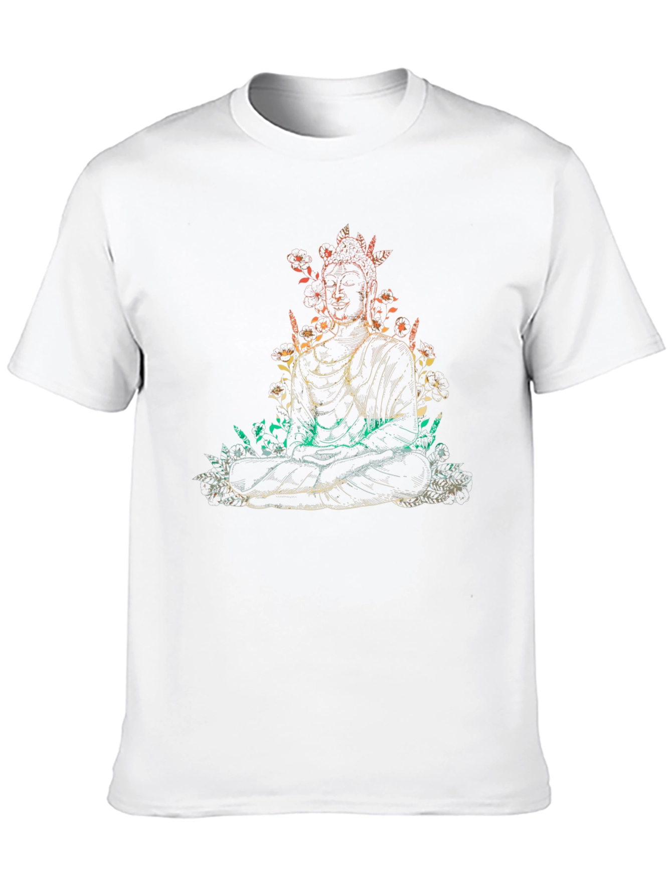 Buddha Graphic Print Tee - Casual Relaxed Fit T-Shirt
