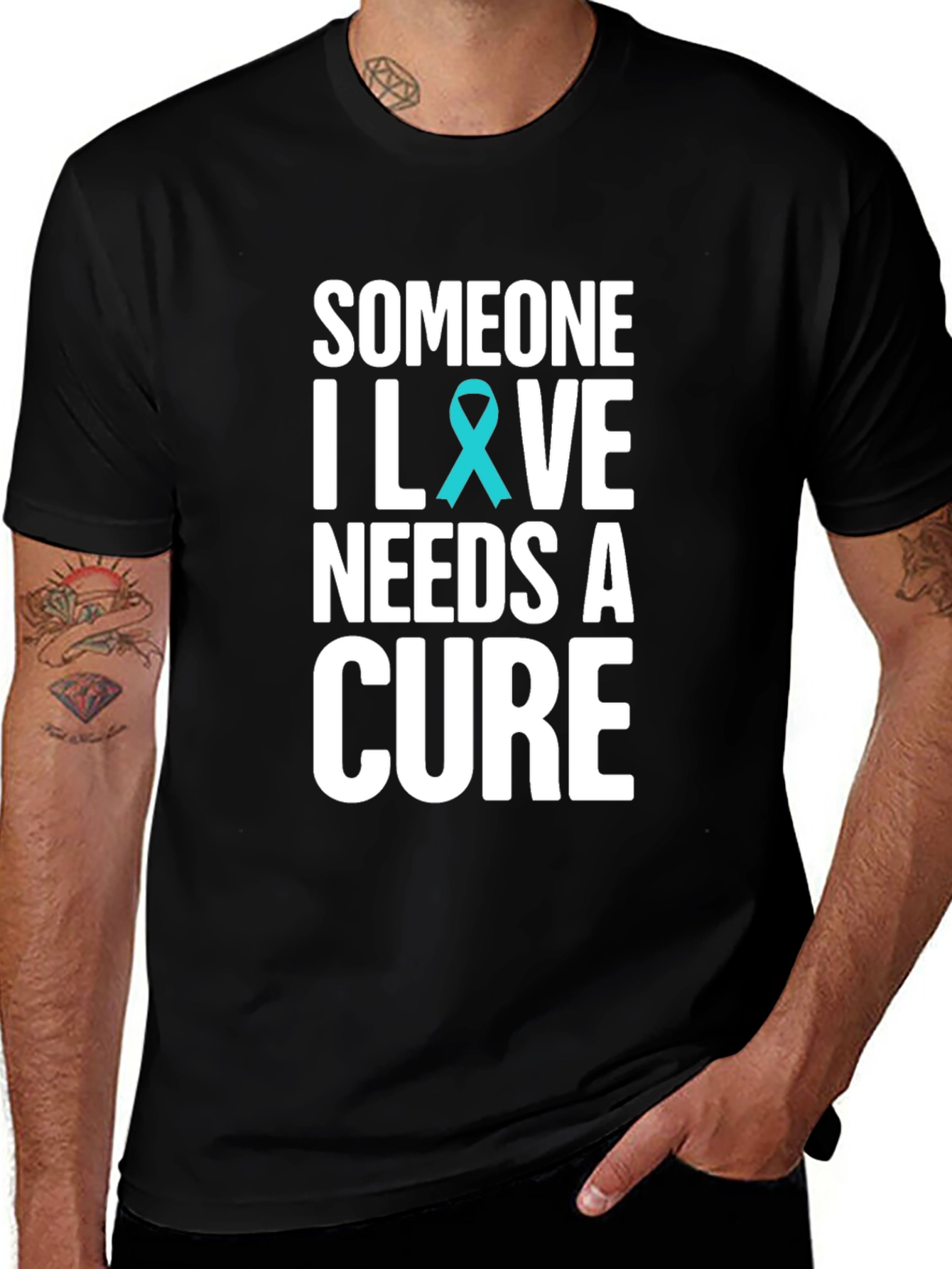 Someone I Love Needs A Cure T-Shirt Black