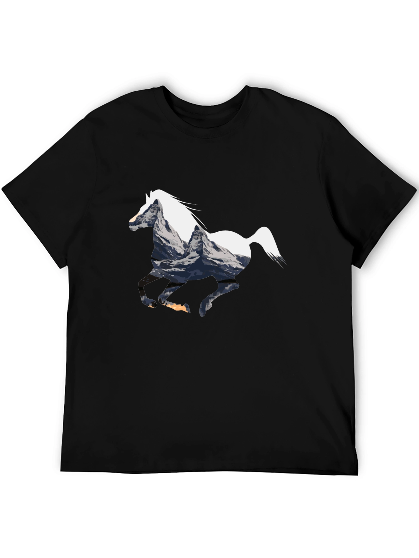 Mountain Horse Graphic Tee - Black