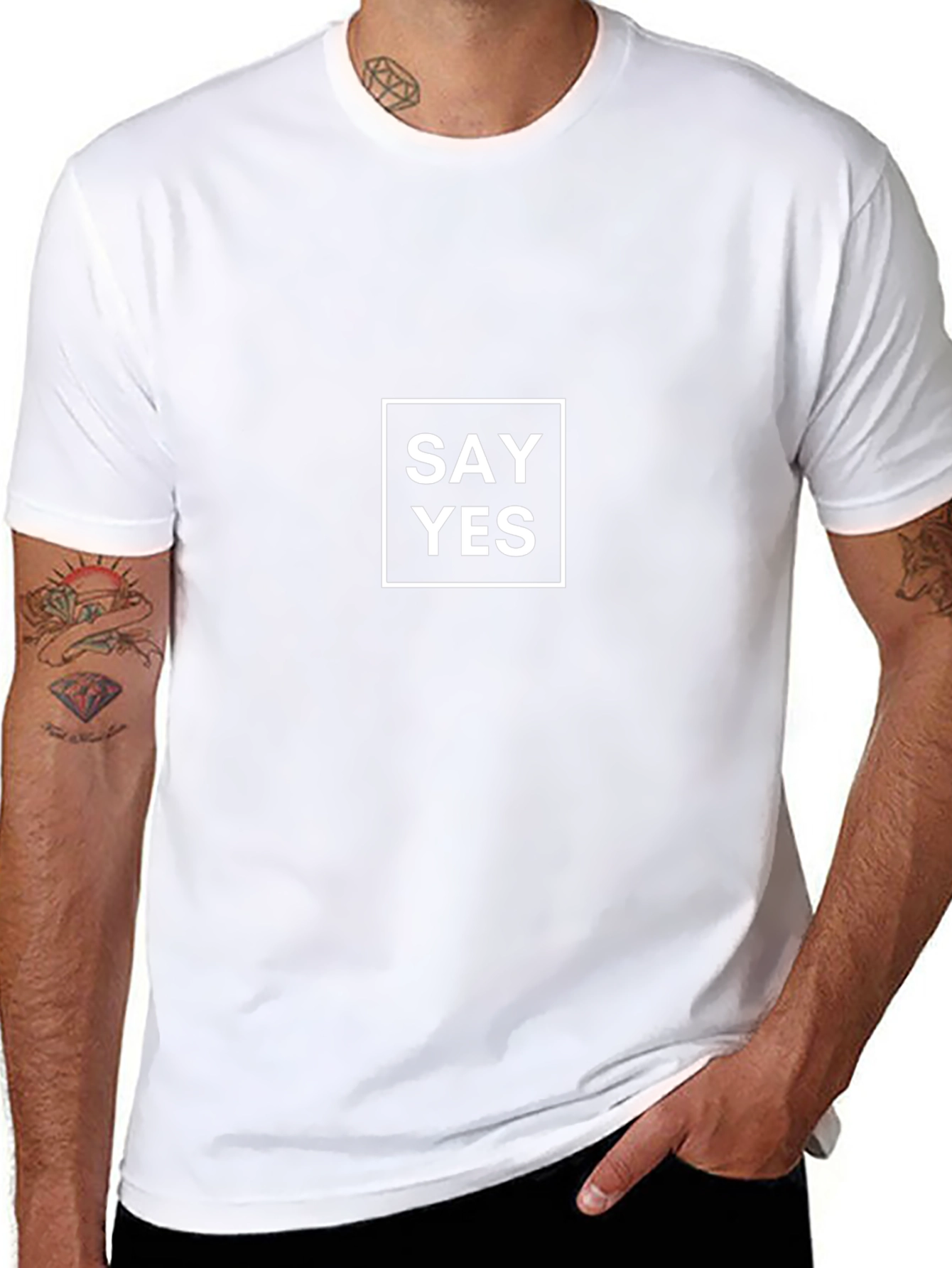 Say Yes Black T-Shirt