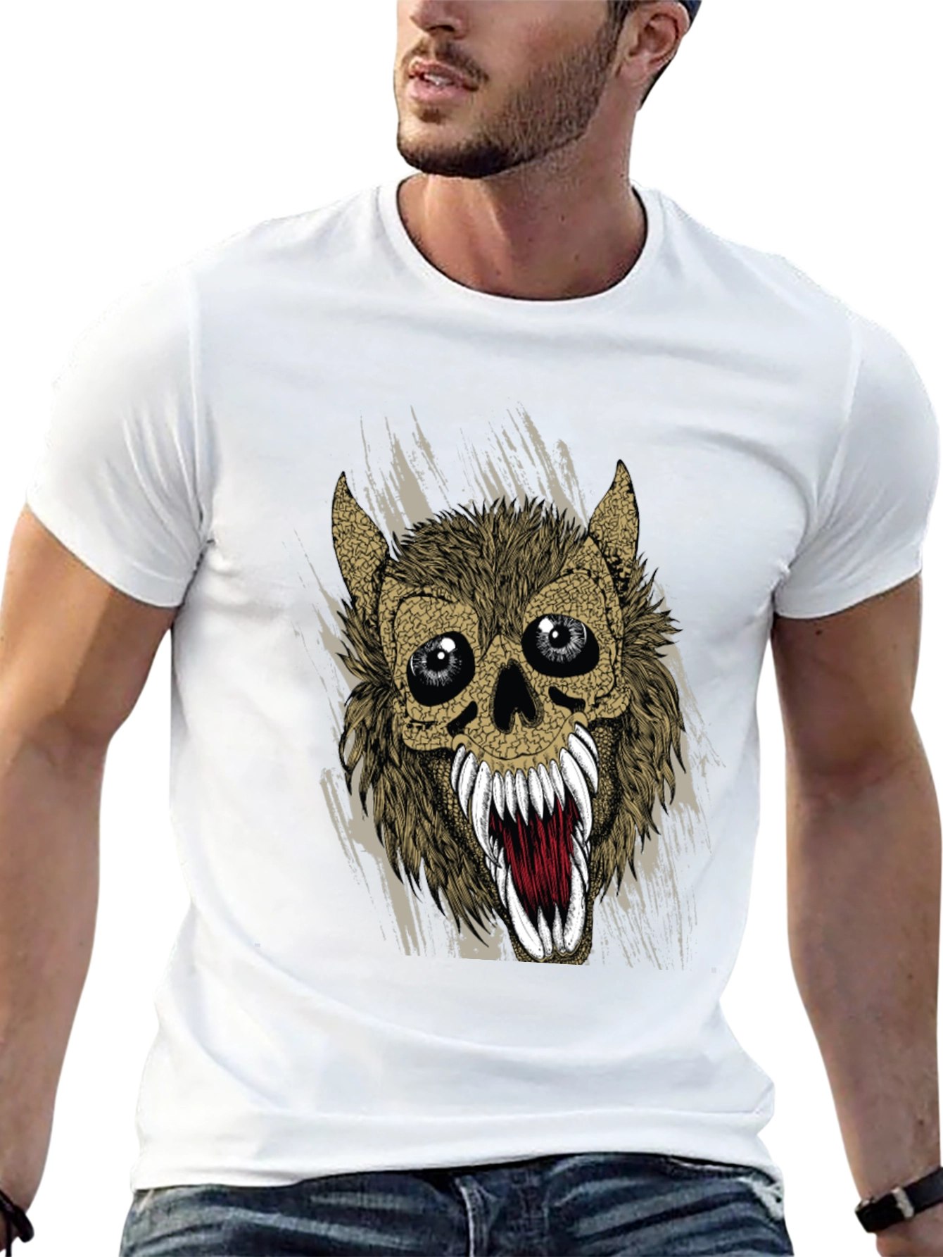 Monster Skull Graphic Tee