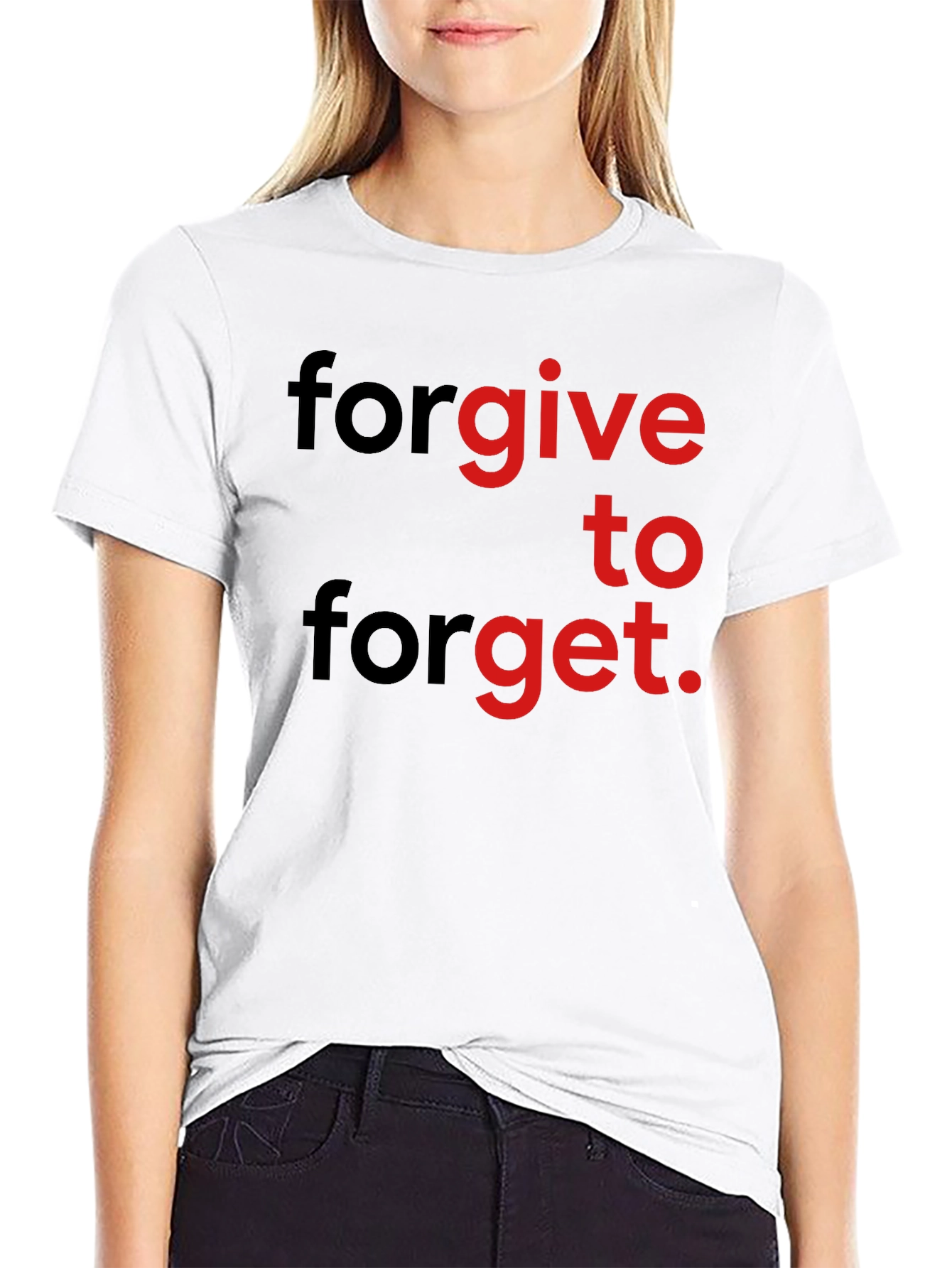 Forgive to Forget Graphic Print Tee