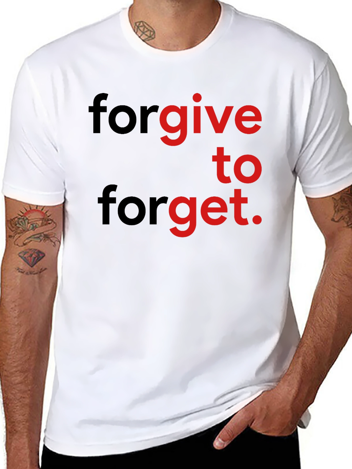 Forgive to Forget Graphic Print Tee