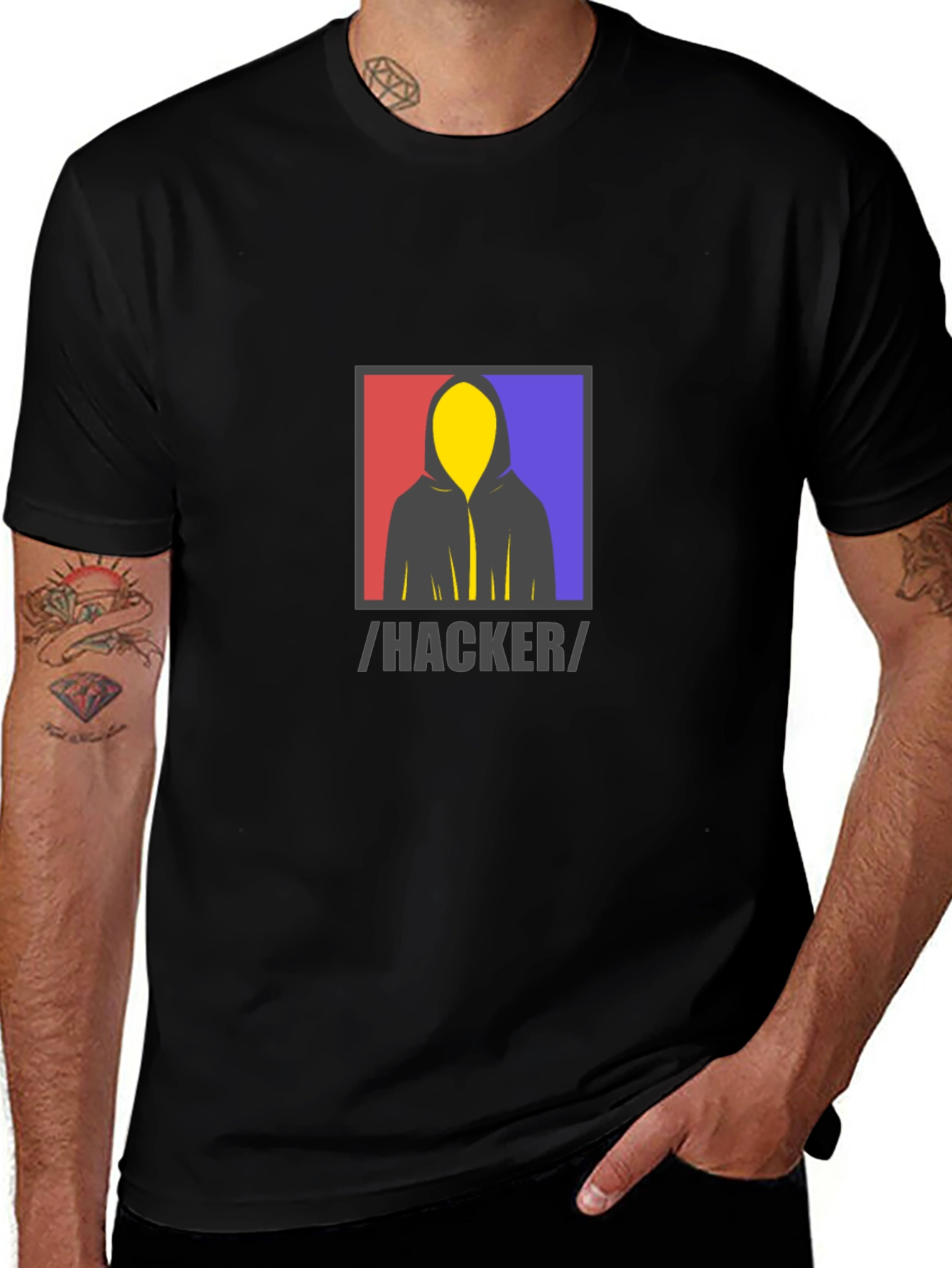 Hacker Graphic Tee - Stylish Tech-Inspired Apparel
