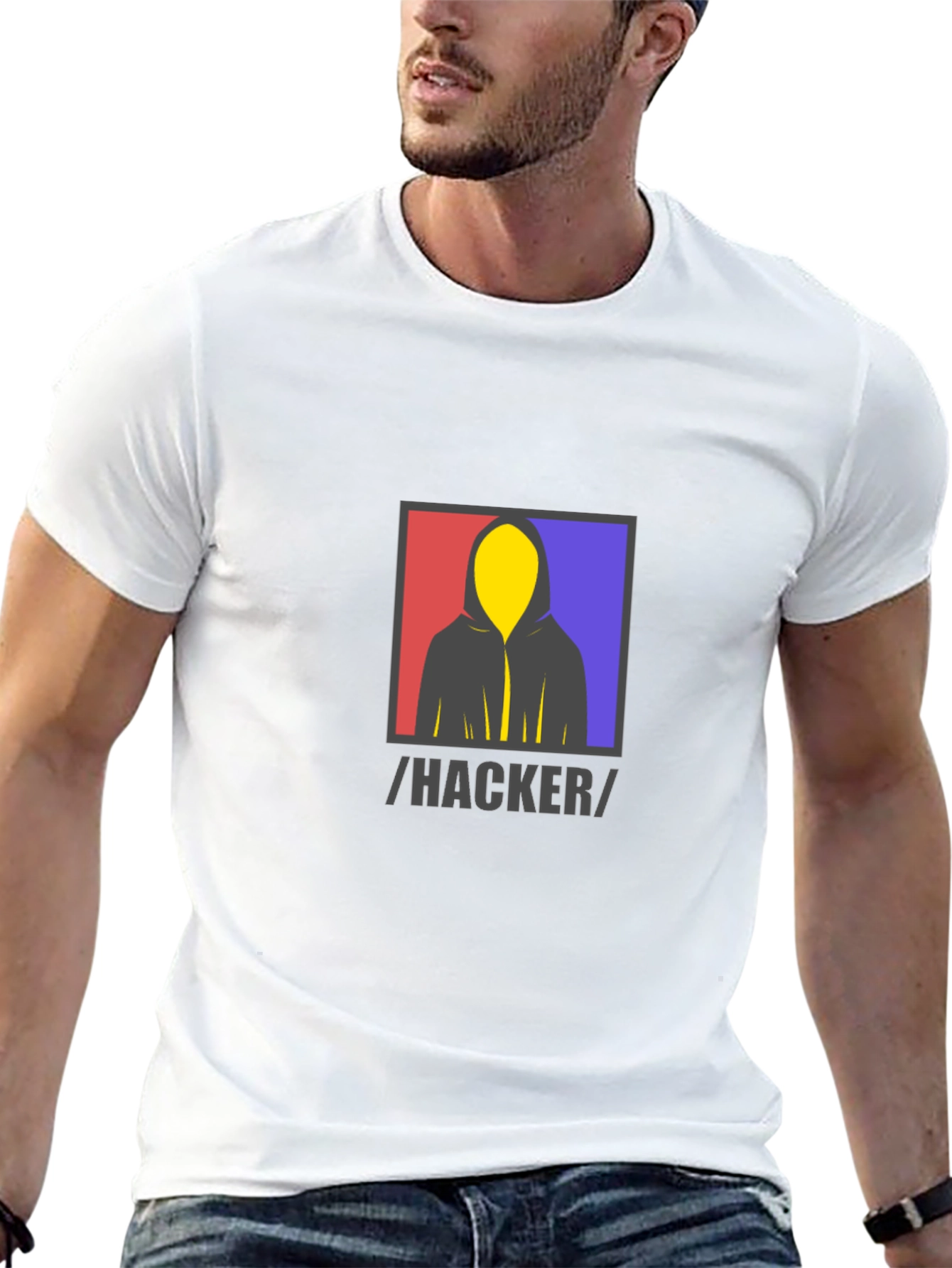 Hacker Graphic Tee - Stylish Tech-Inspired Apparel