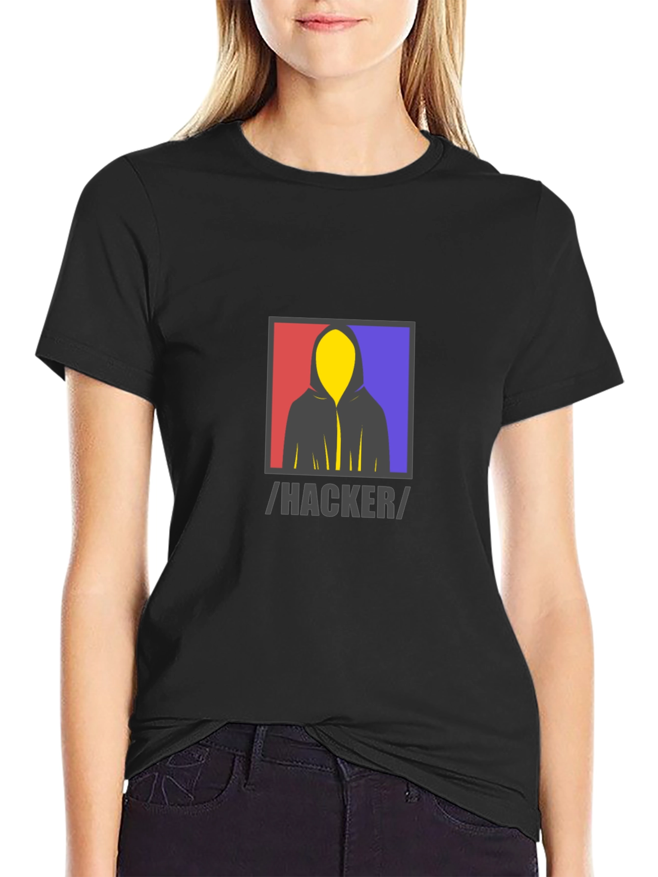 Hacker Graphic Tee - Stylish Tech-Inspired Apparel