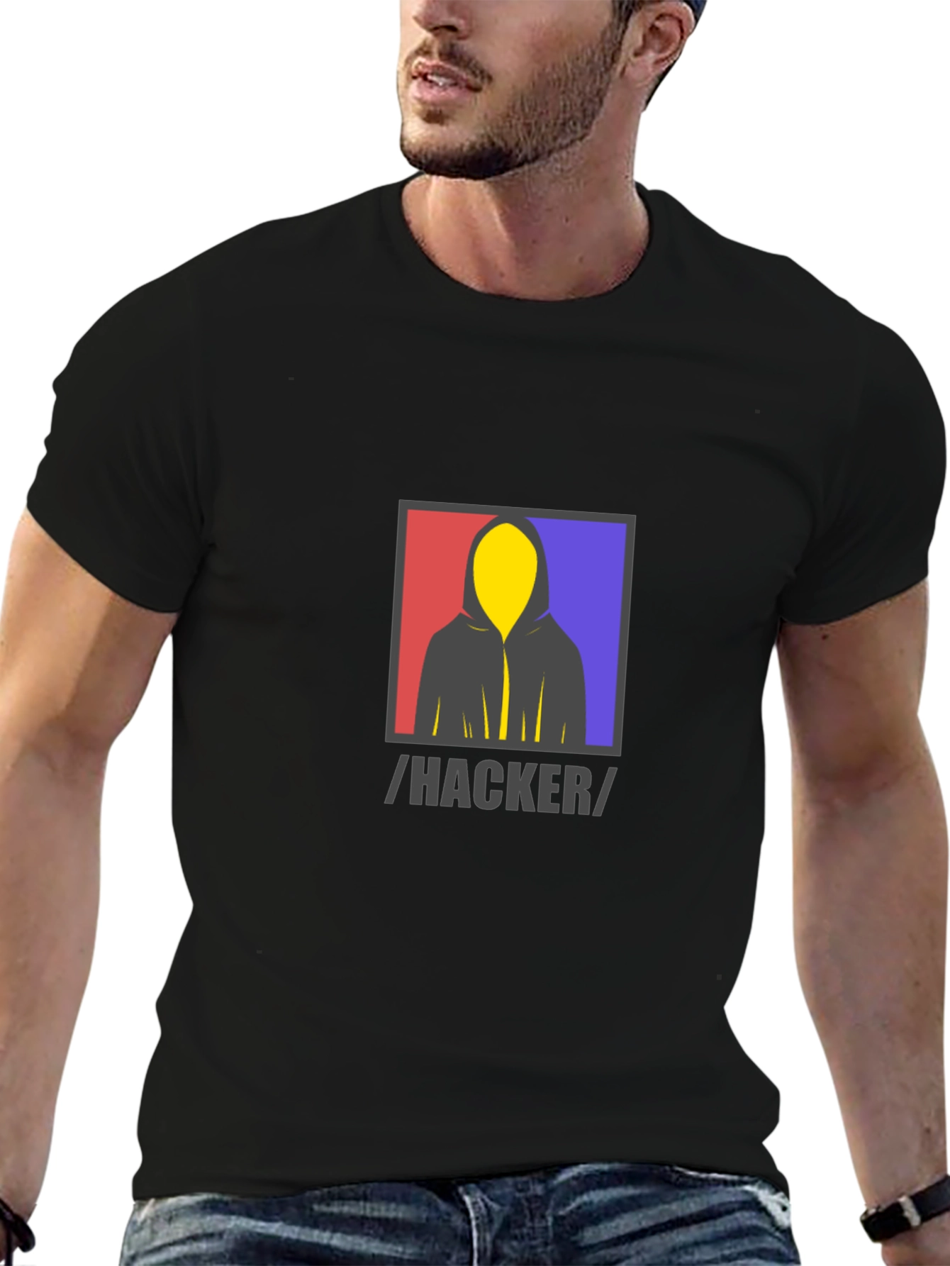 Hacker Graphic Tee - Stylish Tech-Inspired Apparel