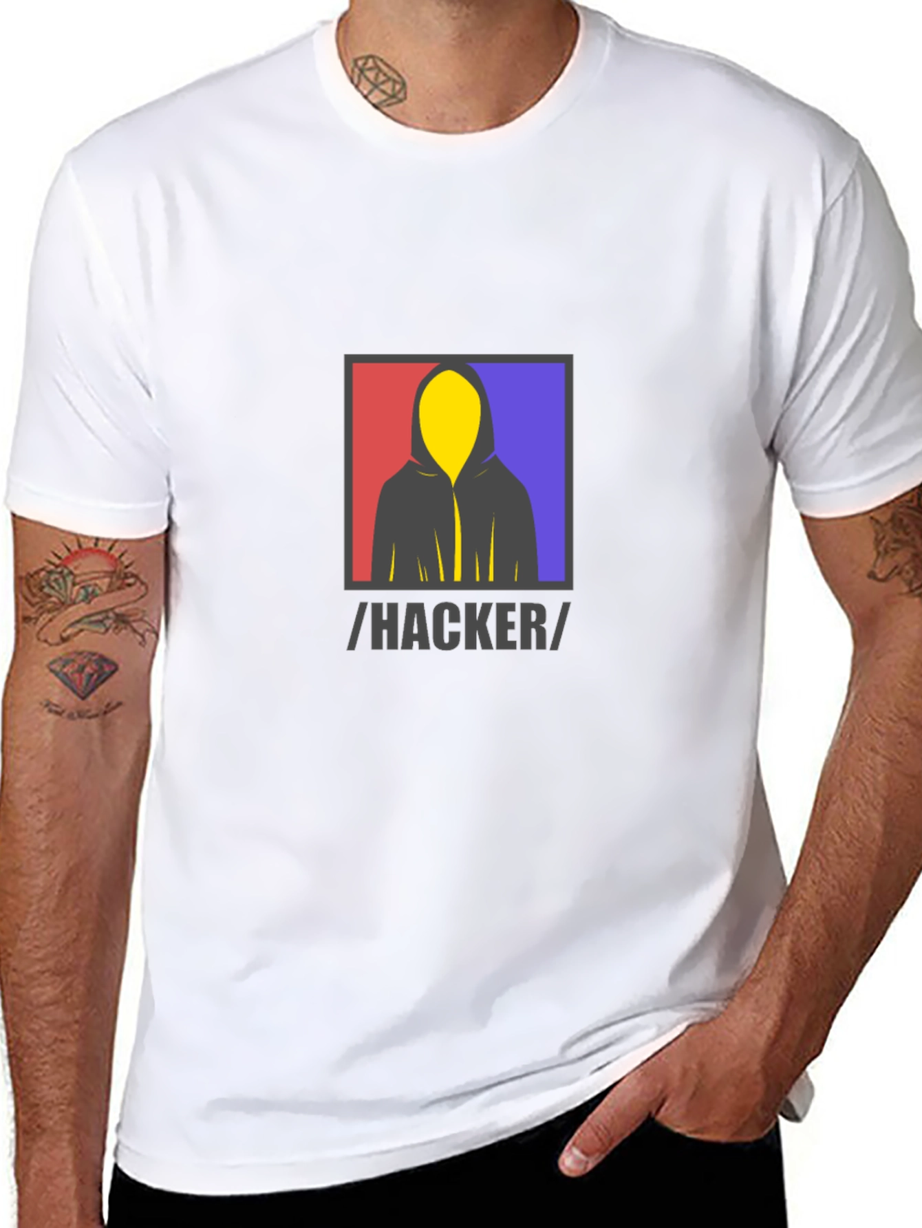 Hacker Graphic Tee - Stylish Tech-Inspired Apparel