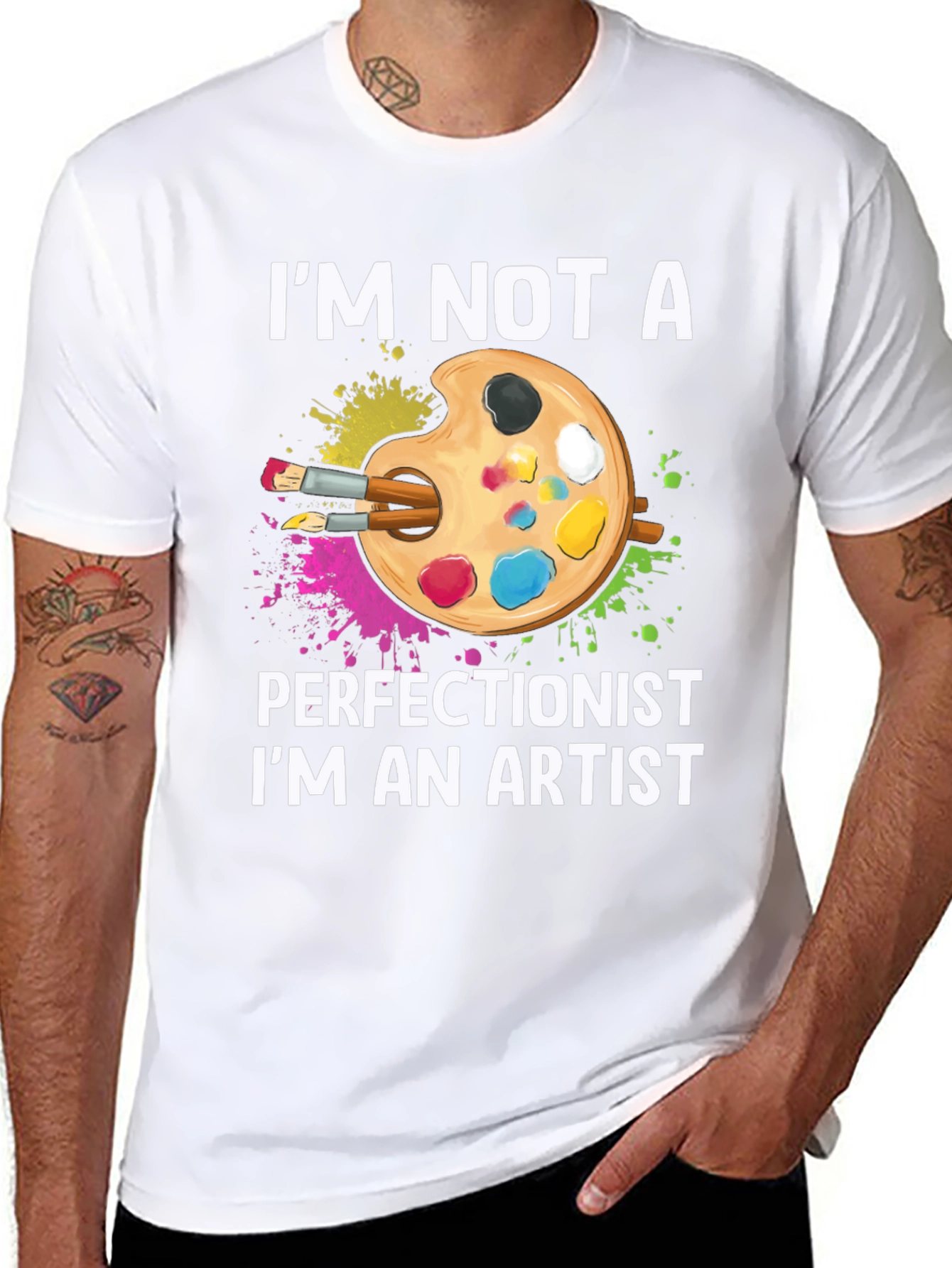 Artist Palette Graphic Tee - Im Not A Perfectionist