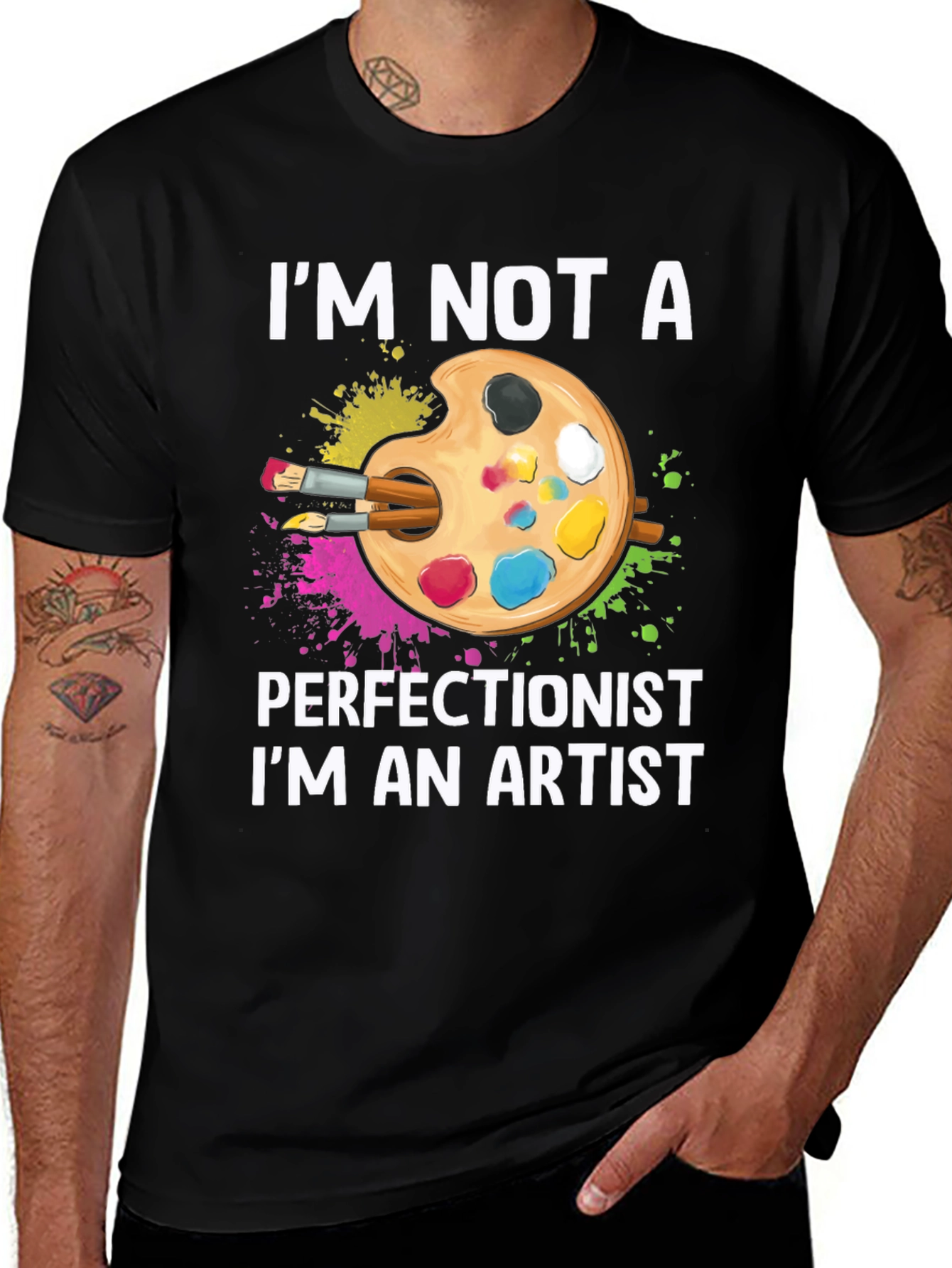 Artist Palette Graphic Tee - Im Not A Perfectionist
