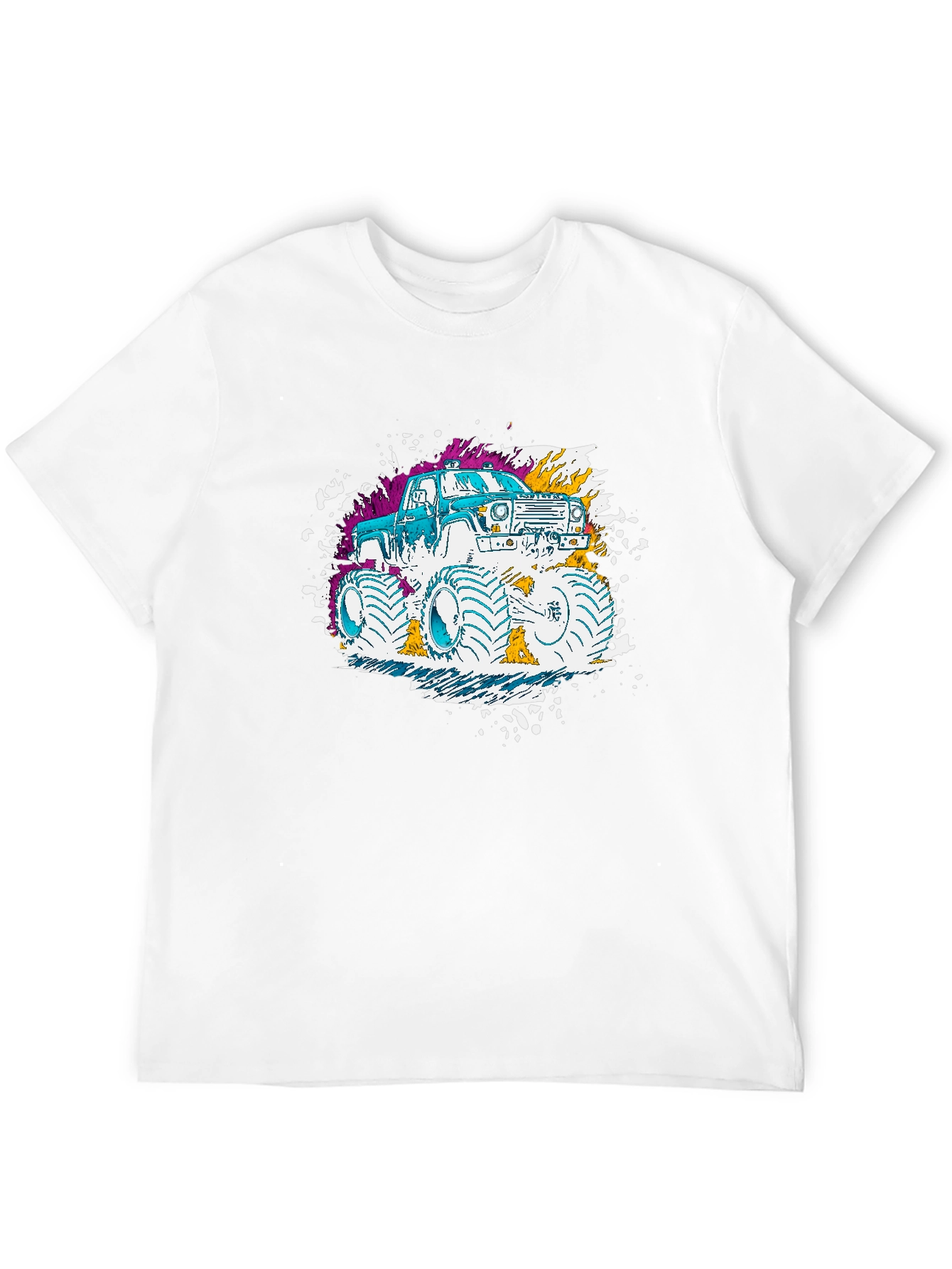 Monster Truck Graphic T-Shirt - Black