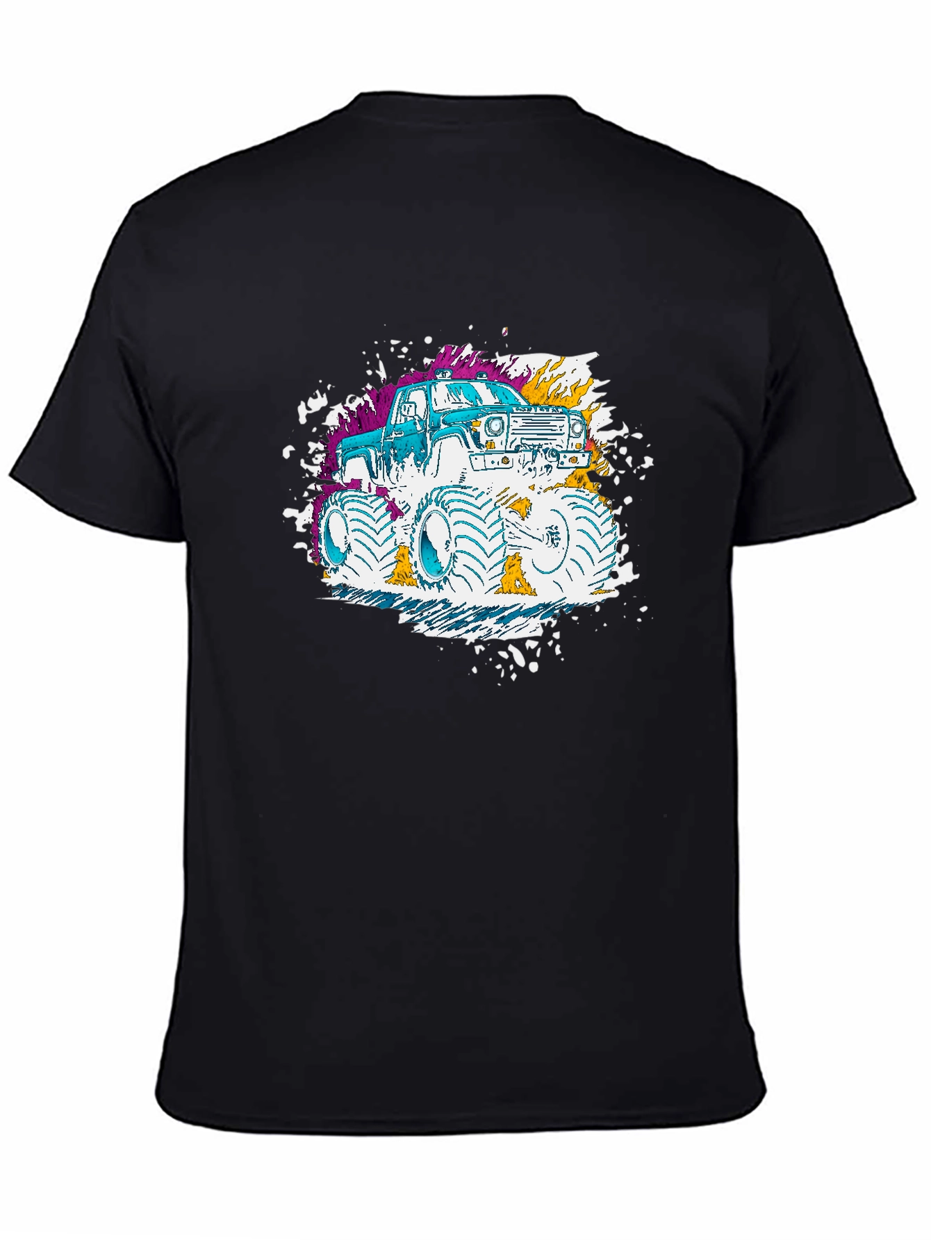 Monster Truck Graphic T-Shirt - Black