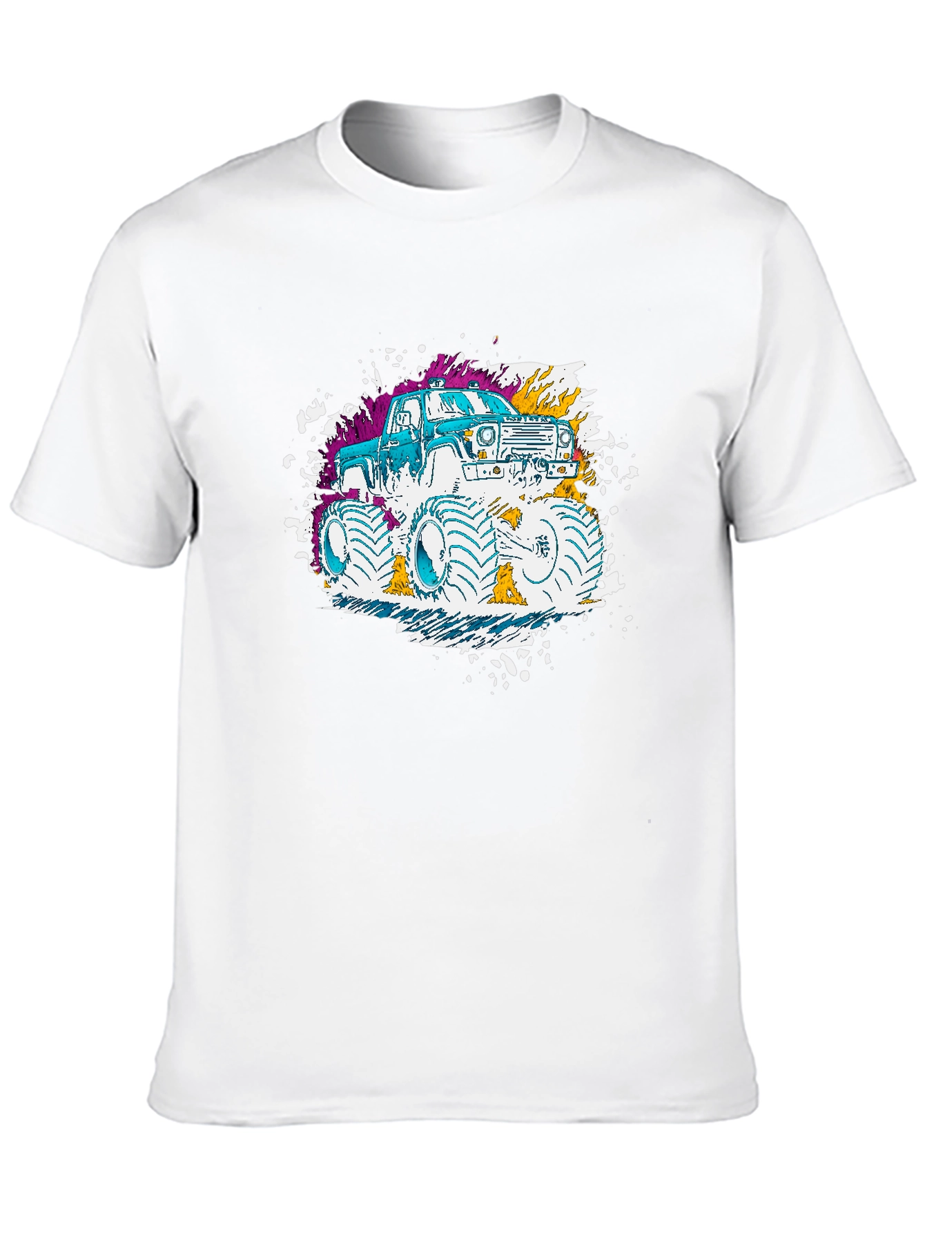 Monster Truck Graphic T-Shirt - Black