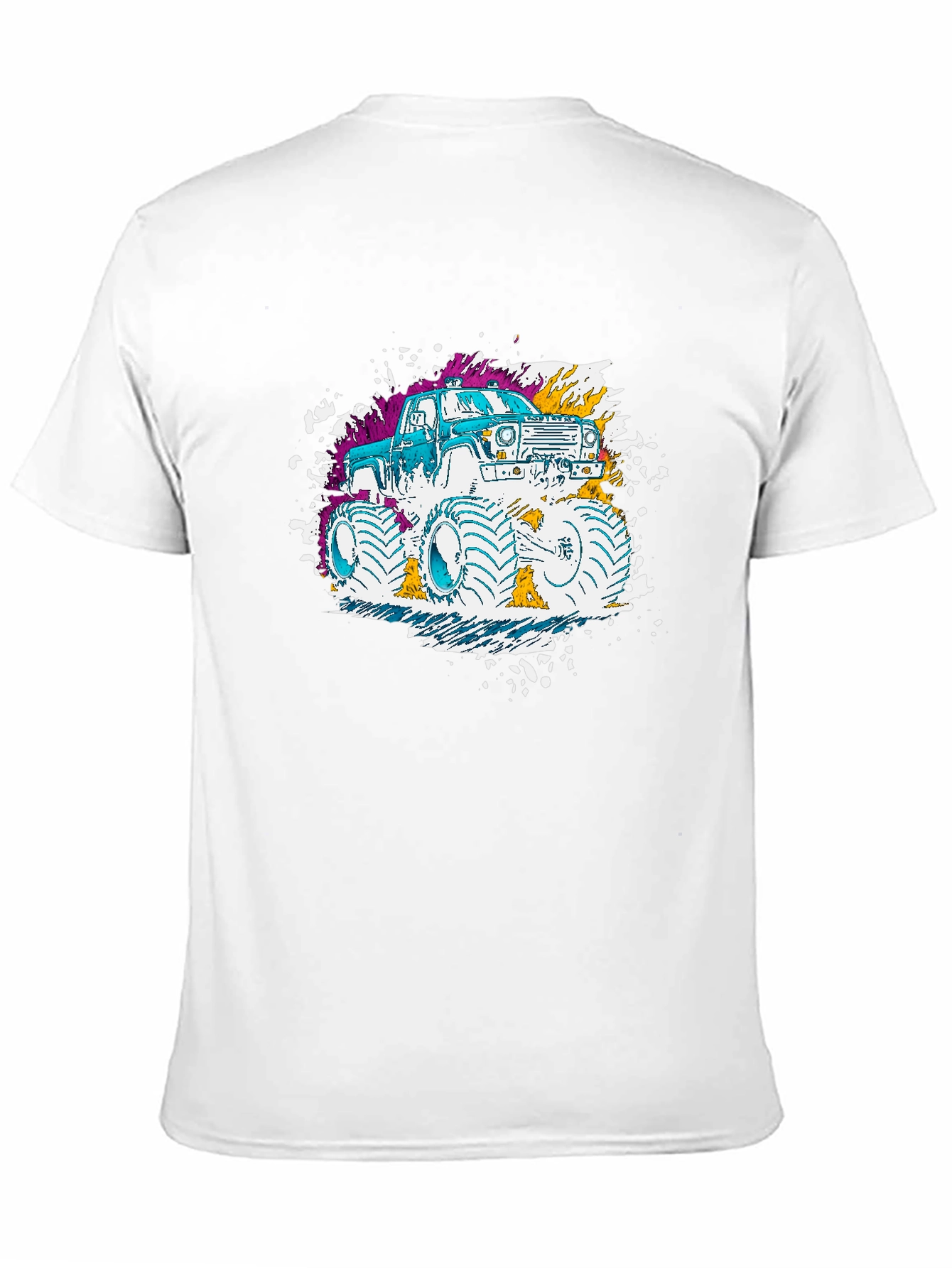 Monster Truck Graphic T-Shirt - Black