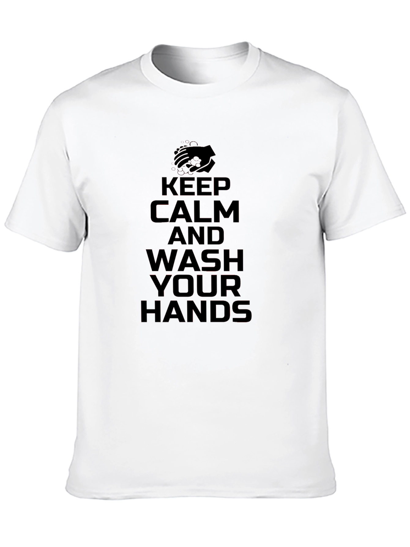 Keep Calm Wash Hands Graphic T-Shirt