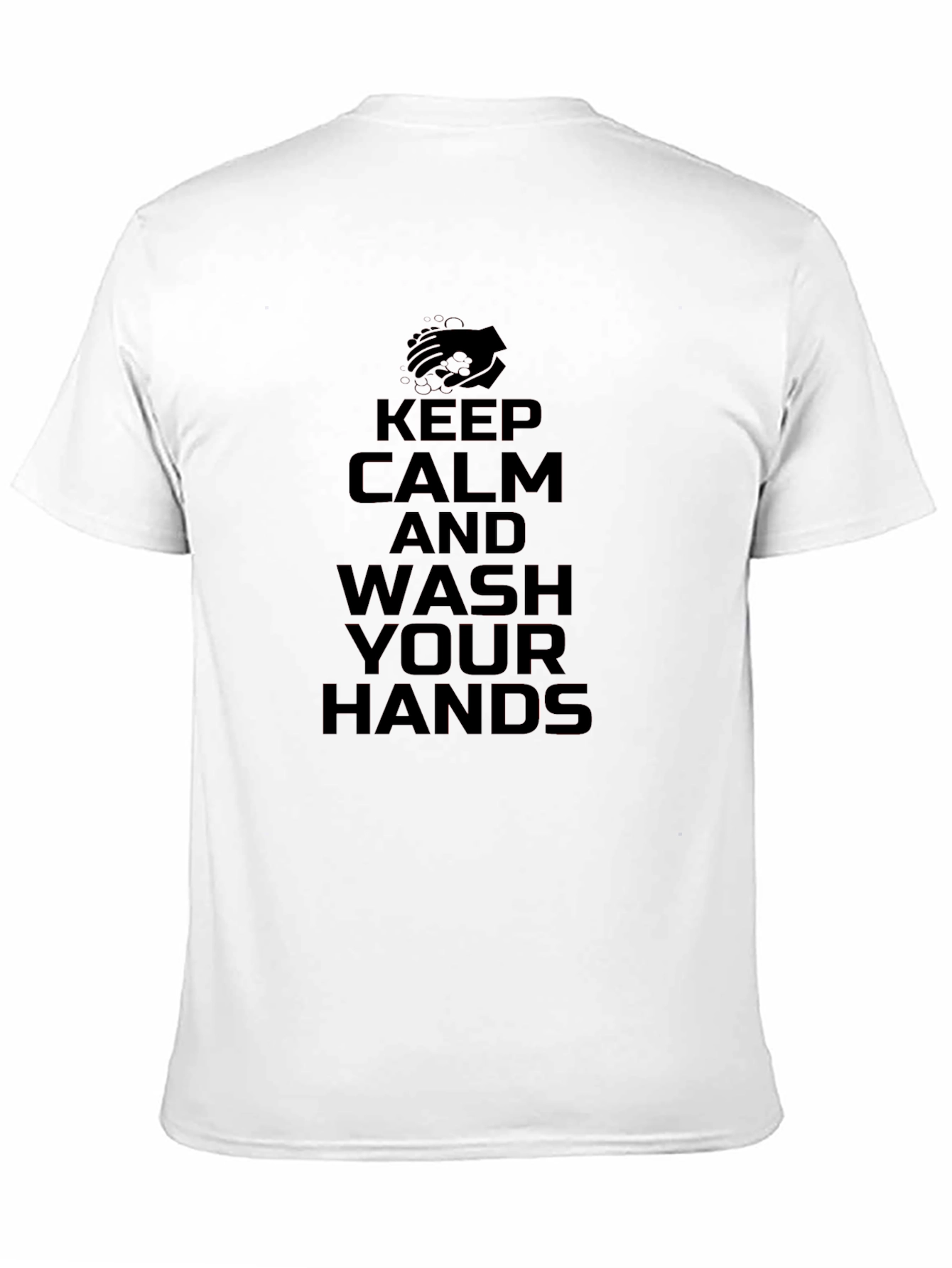 Keep Calm Wash Hands Graphic T-Shirt