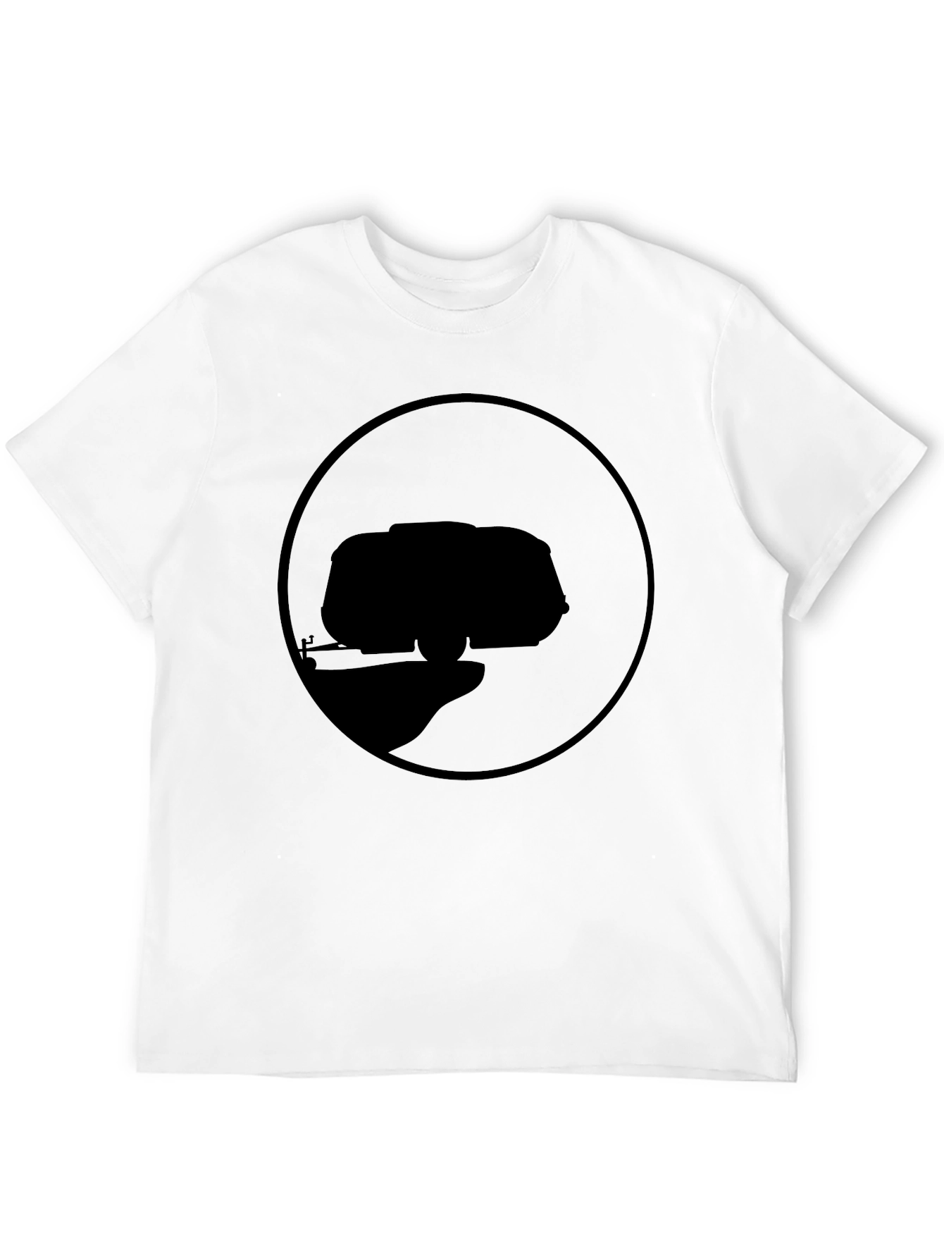Abstract Black Graphic Tee