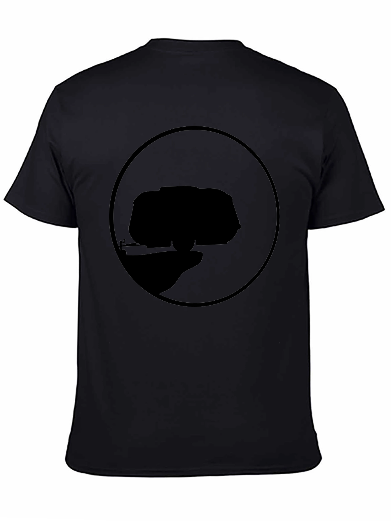 Abstract Black Graphic Tee