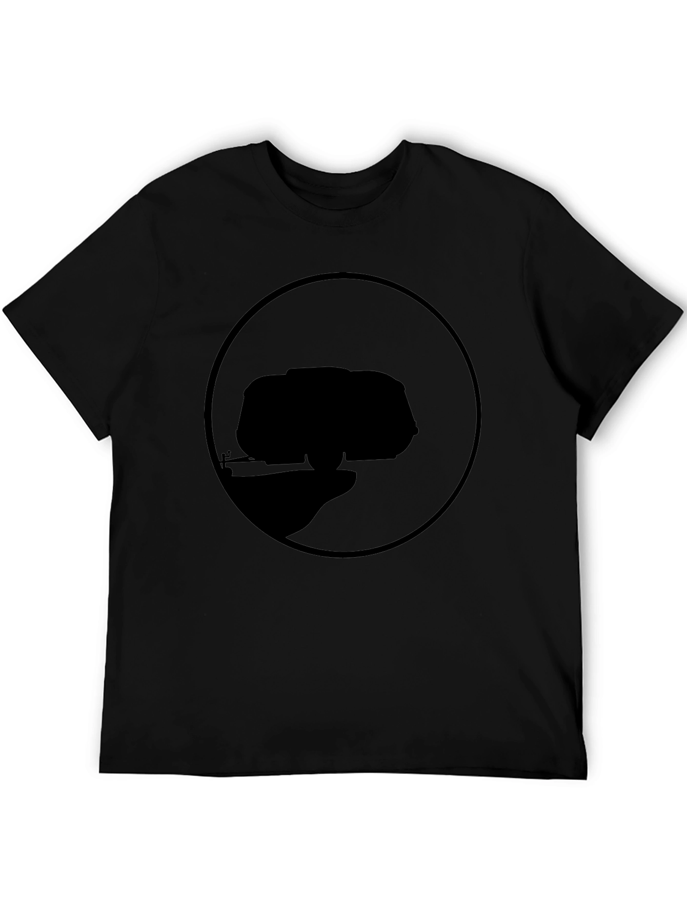 Abstract Black Graphic Tee