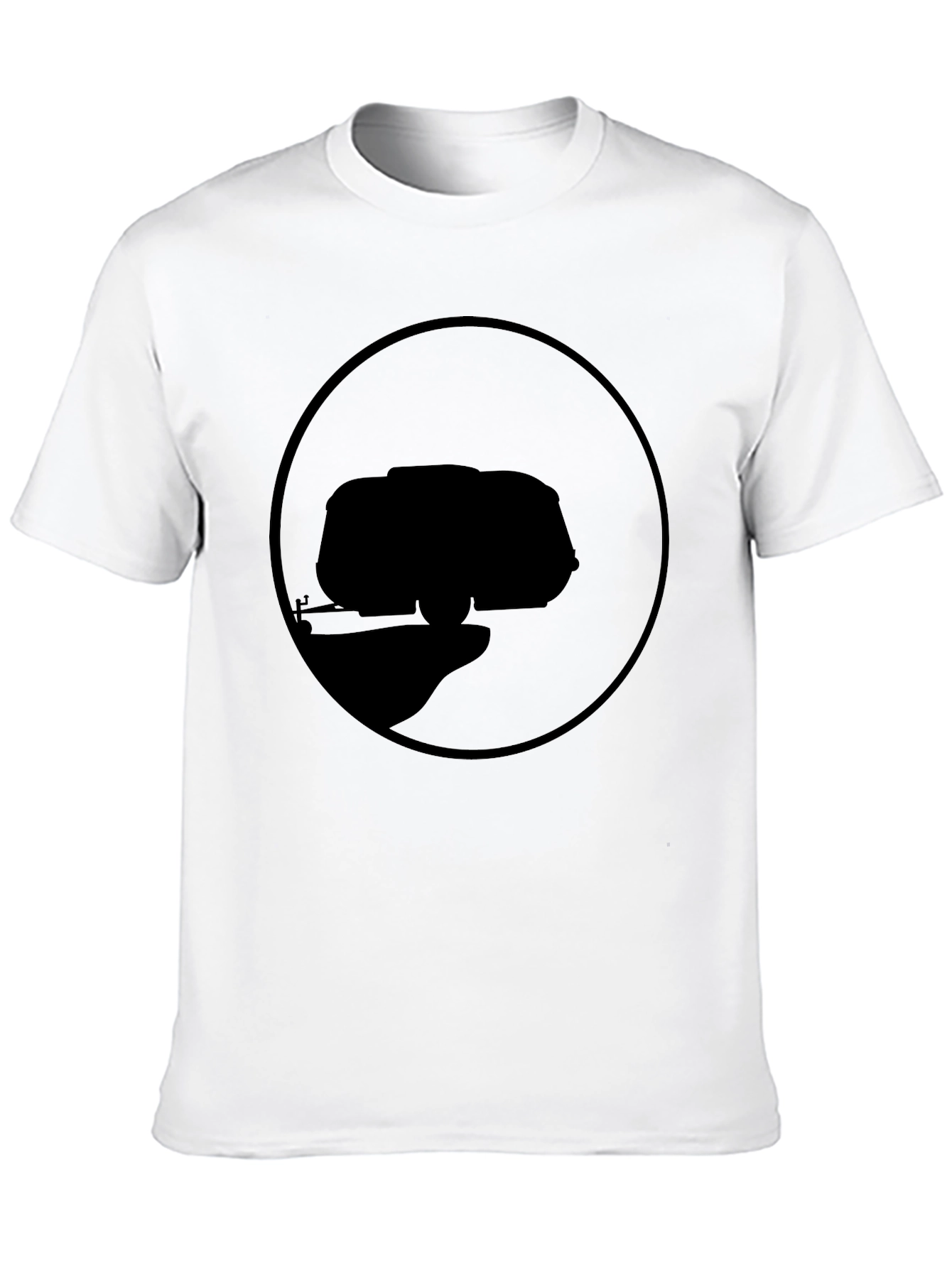 Abstract Black Graphic Tee