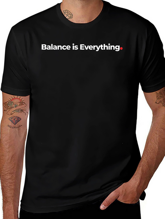 Balance is Everything Graphic Tee - Black