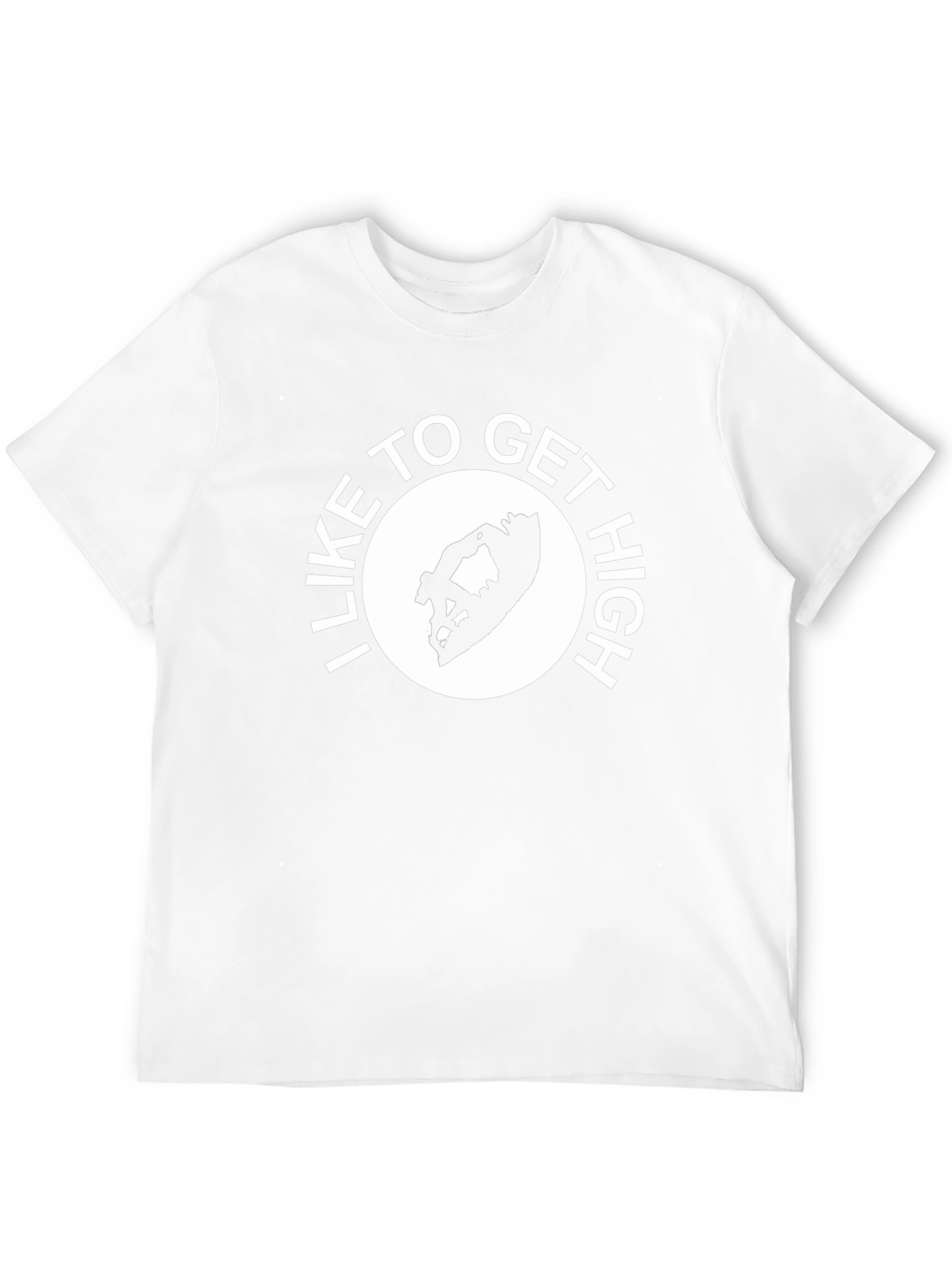 I Like to Get High Graphic T-Shirt - Black