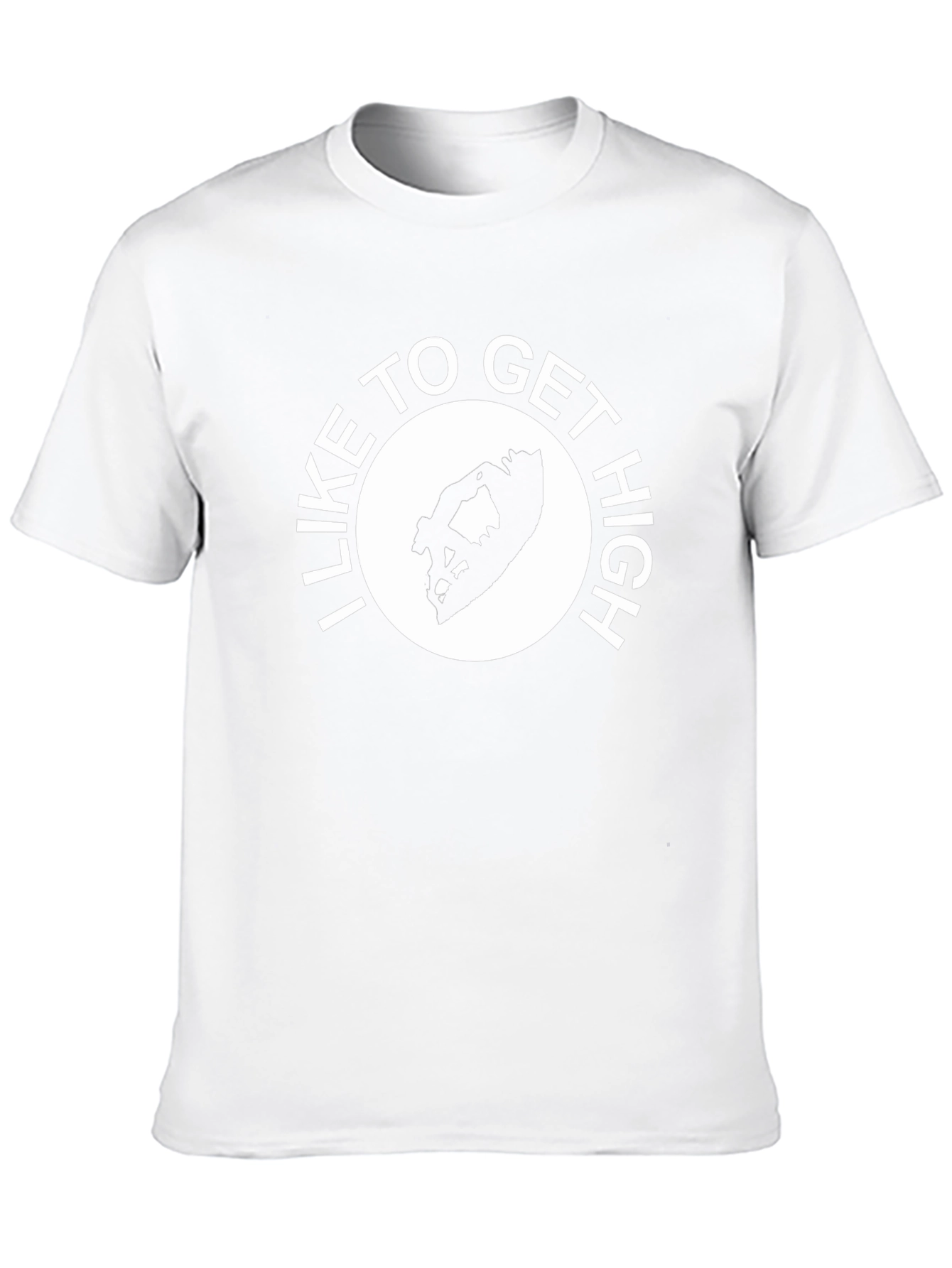 I Like to Get High Graphic T-Shirt - Black