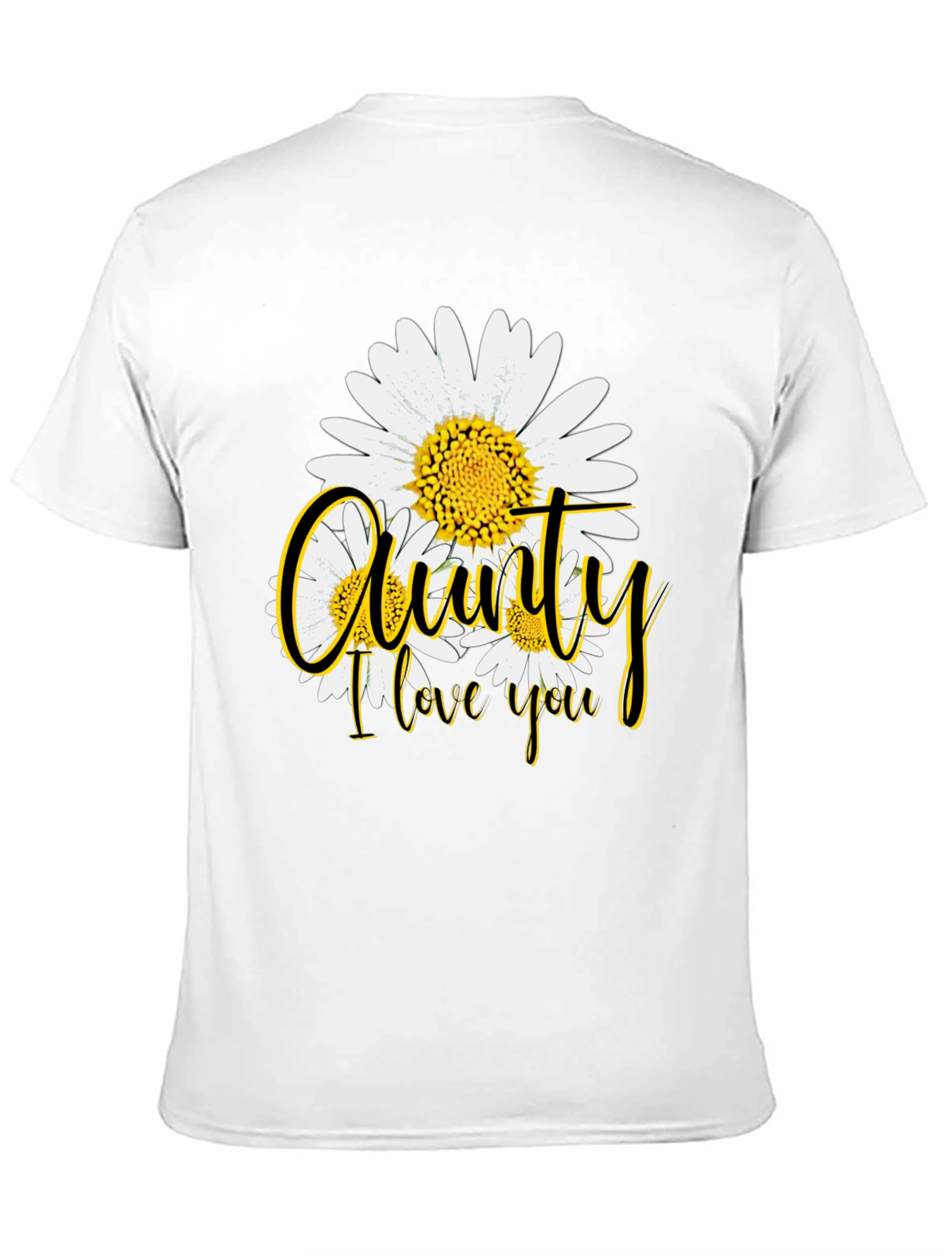 Aunty I Love You Floral Graphic T-Shirt