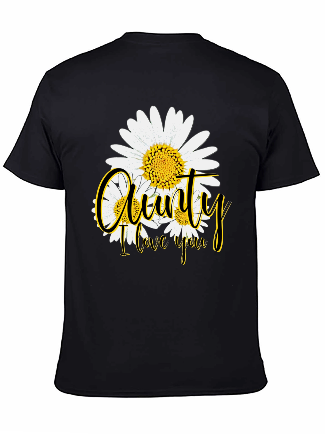 Aunty I Love You Floral Graphic T-Shirt