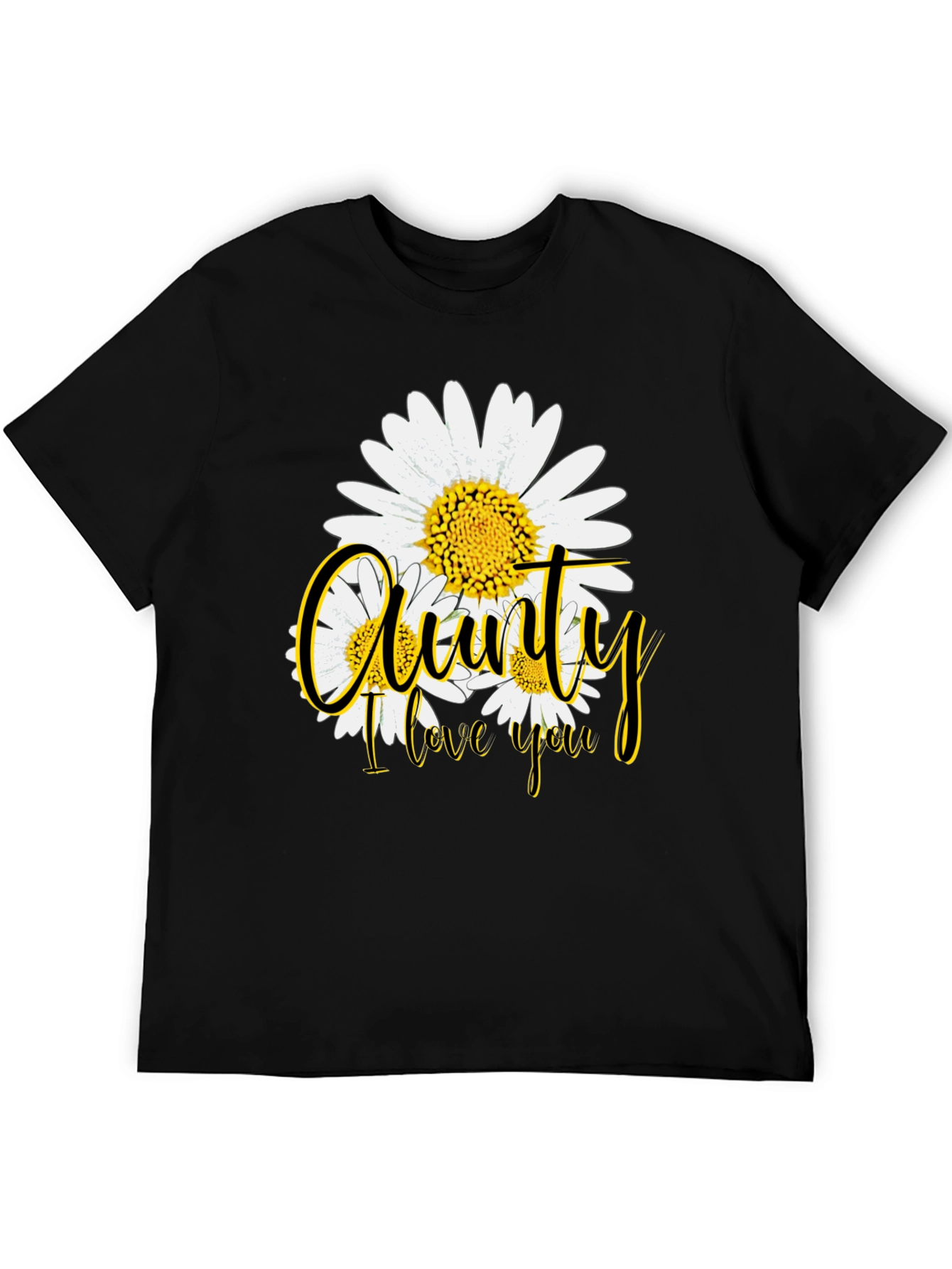 Aunty I Love You Floral Graphic T-Shirt
