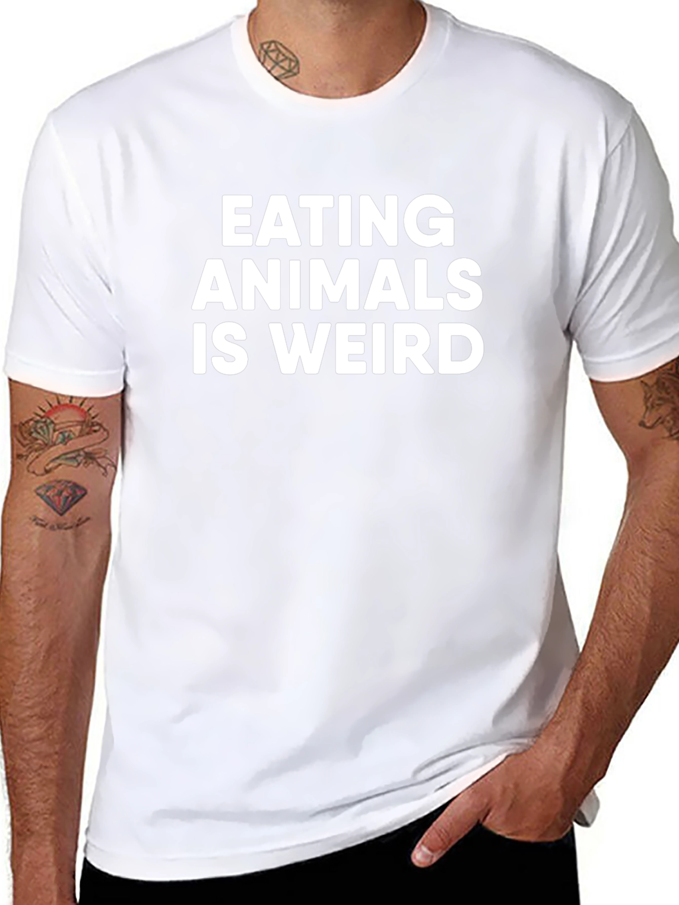 Eating Animals Is Weird - Statement T-Shirt