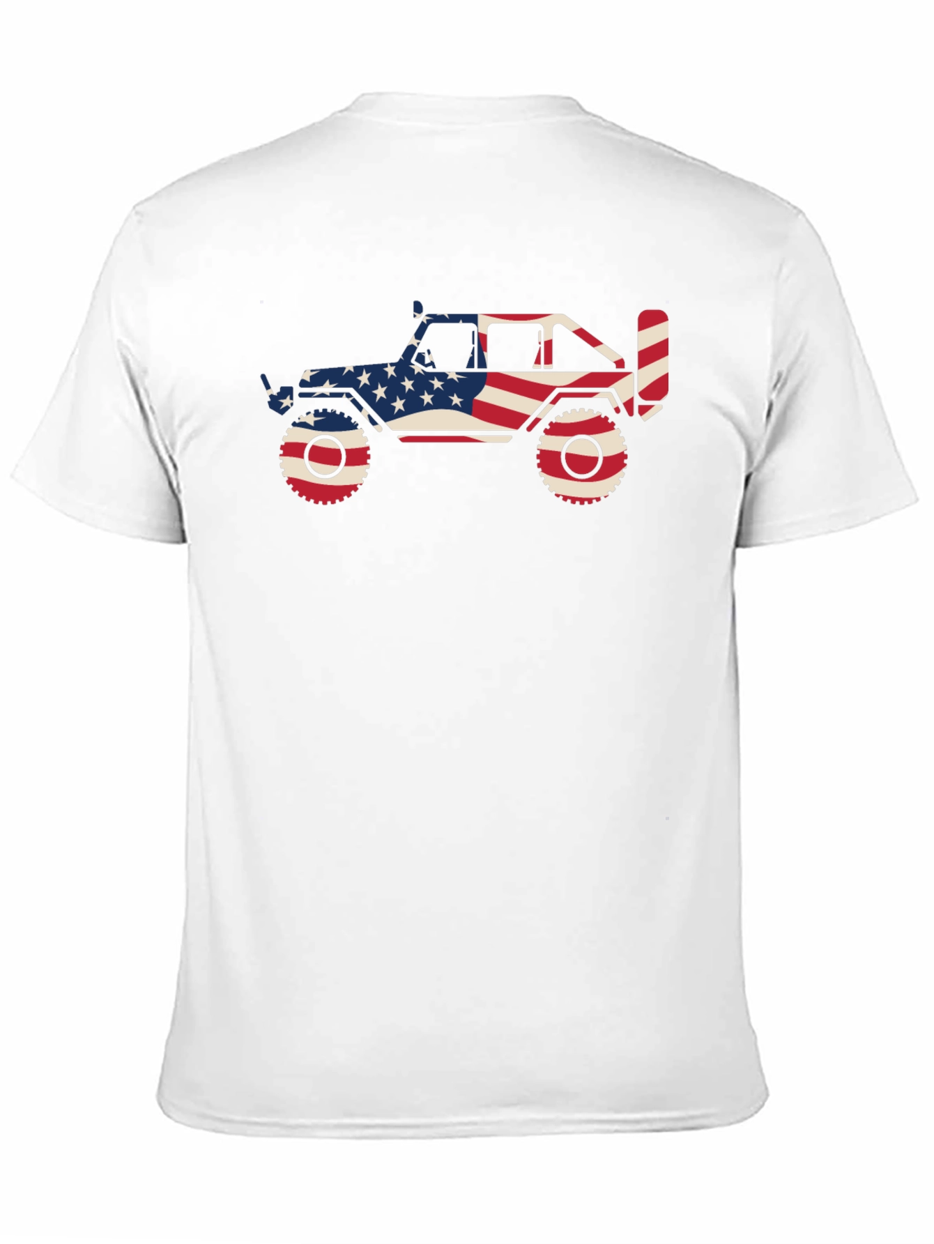 Patriotic Jeep Graphic Tee - Black