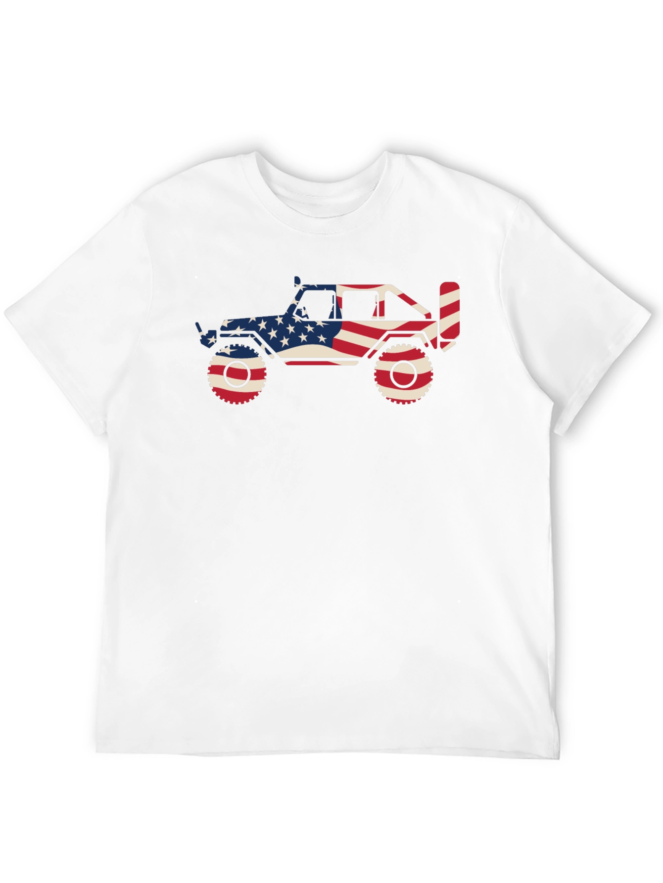 Patriotic Jeep Graphic Tee - Black