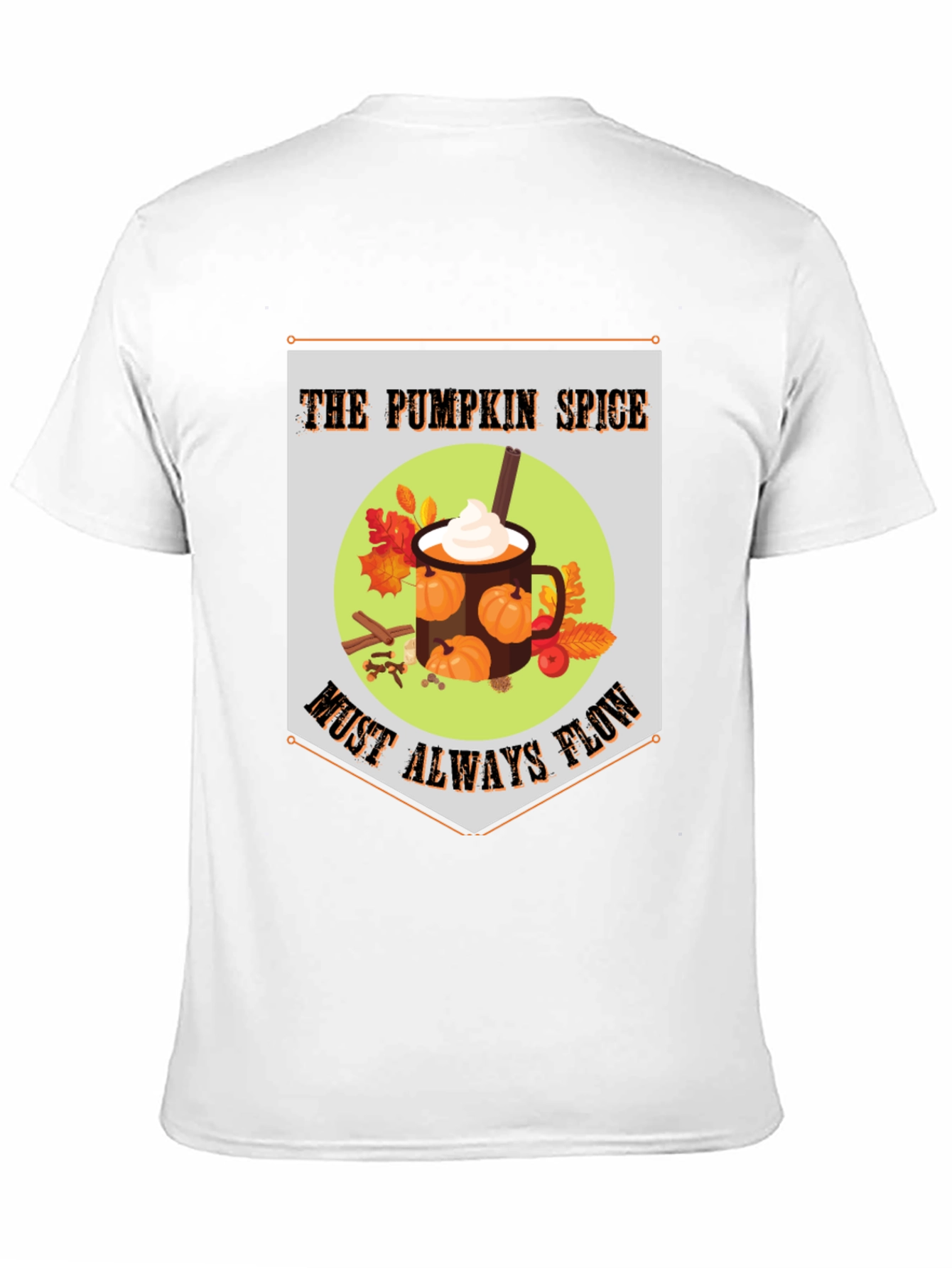 Pumpkin Spice Flow T-Shirt - Autumnal Comfort